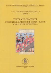 Texts and contexts. Ongoing researches on the Eastern Iranian World …