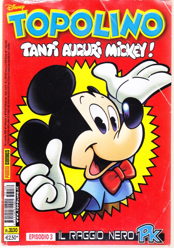 Topolino n. 3130. Tanti auguri Mickey!