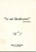 "Tu sei Qualcuno!". Spunti di riflessione