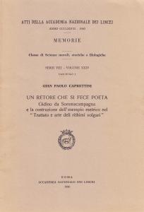 Un retore che si fece poeta. Gidino da Sommacampagna e …