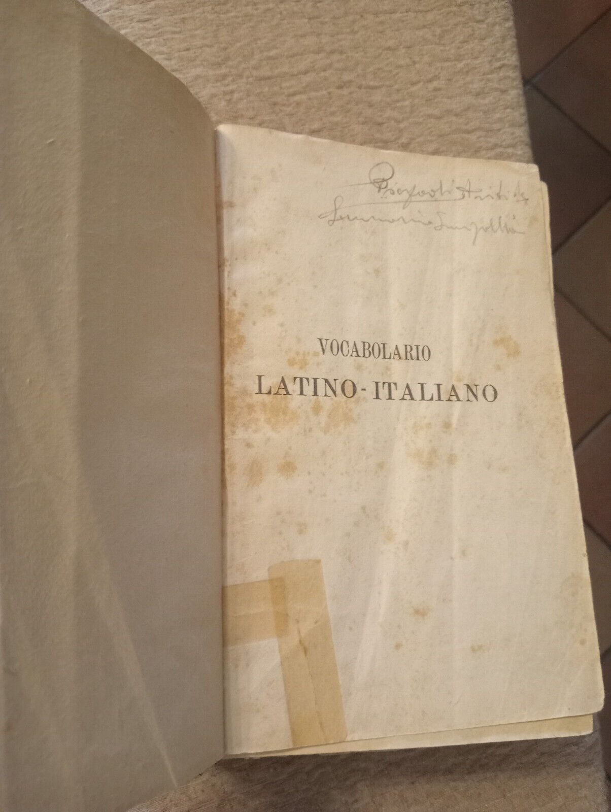 Vocabolario latino - italiano