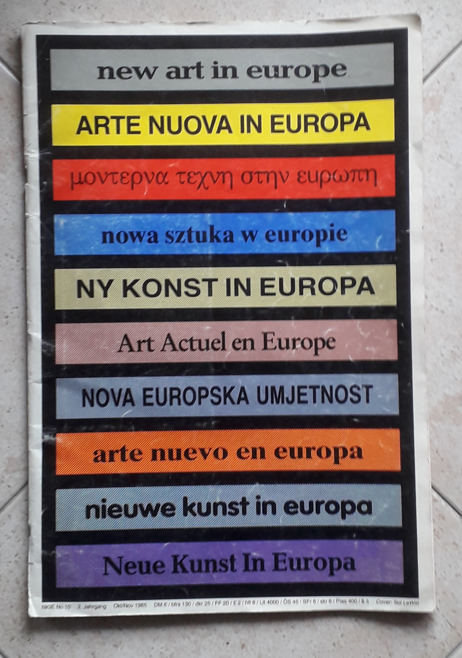 Neue kunst in europa - new art in europe - …