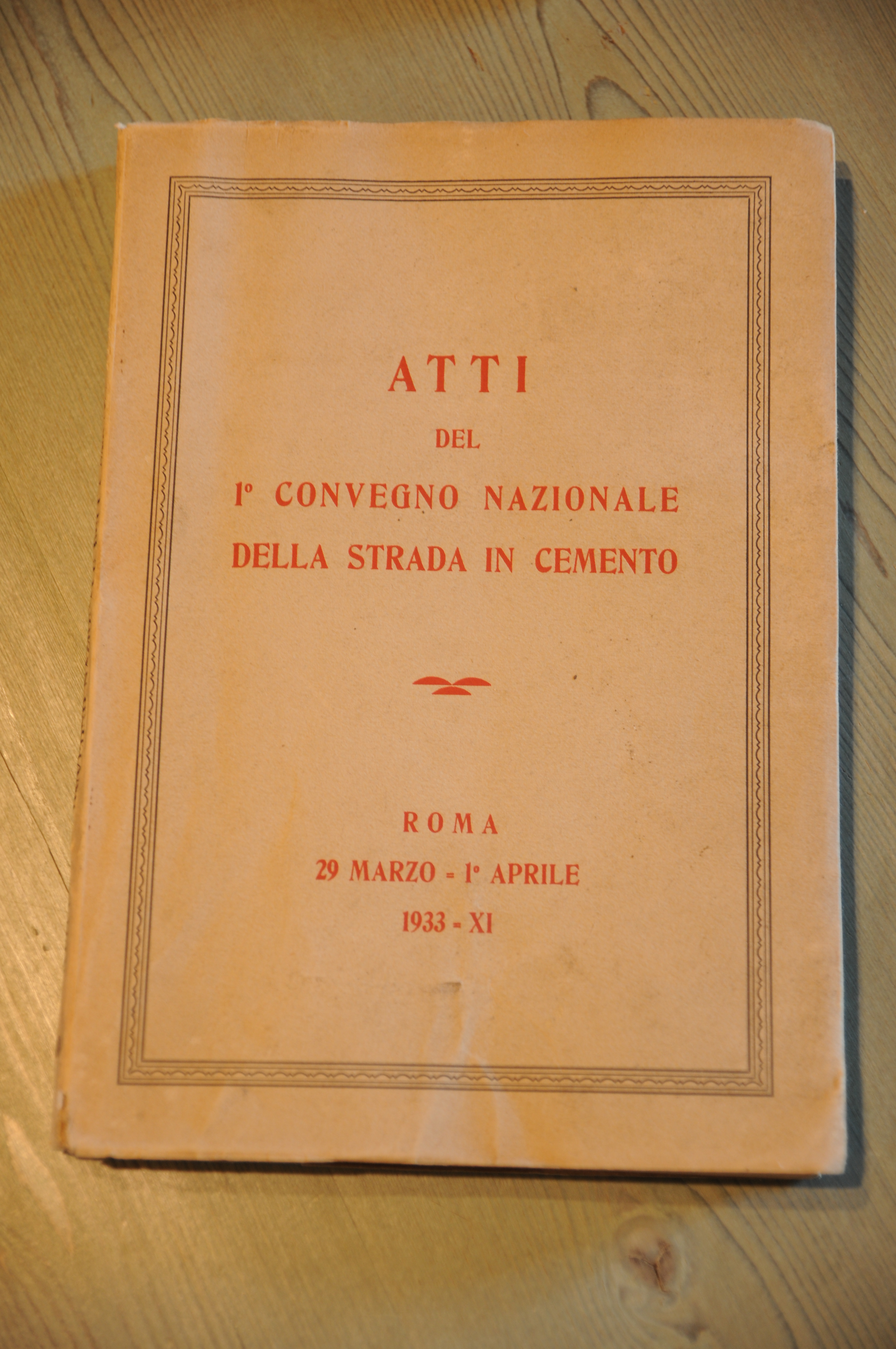 1^ CONVEGNO nazionale della strada in cemento NUOVISSIMO