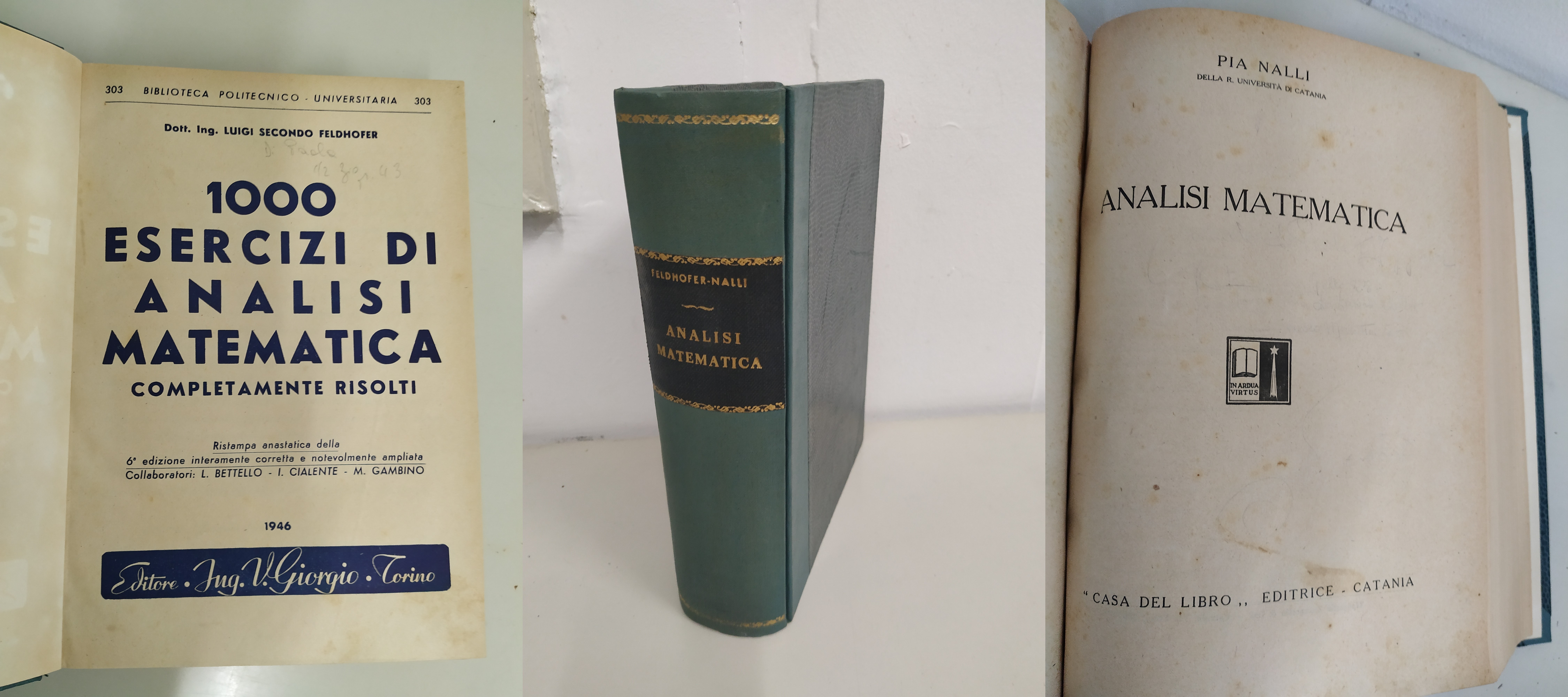 2 voll. in un unico tomo 1000 esercizi di analisi …