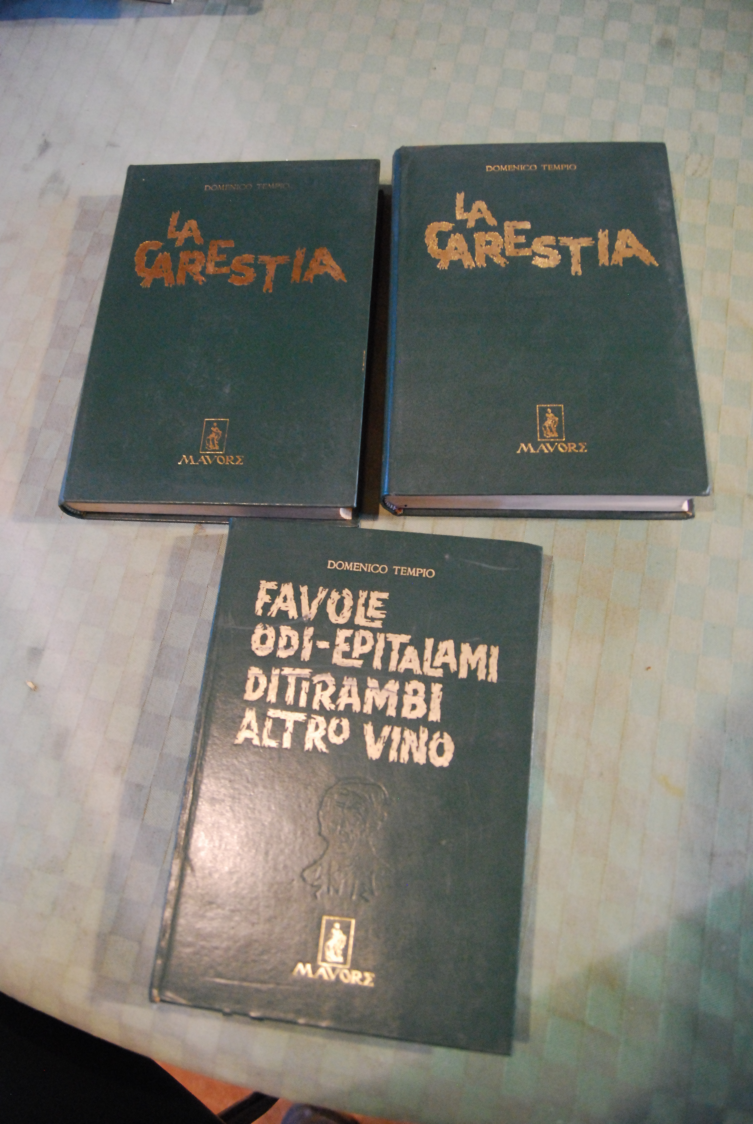 3 voll. la carestia e favole odi epitalami ditirambi e …