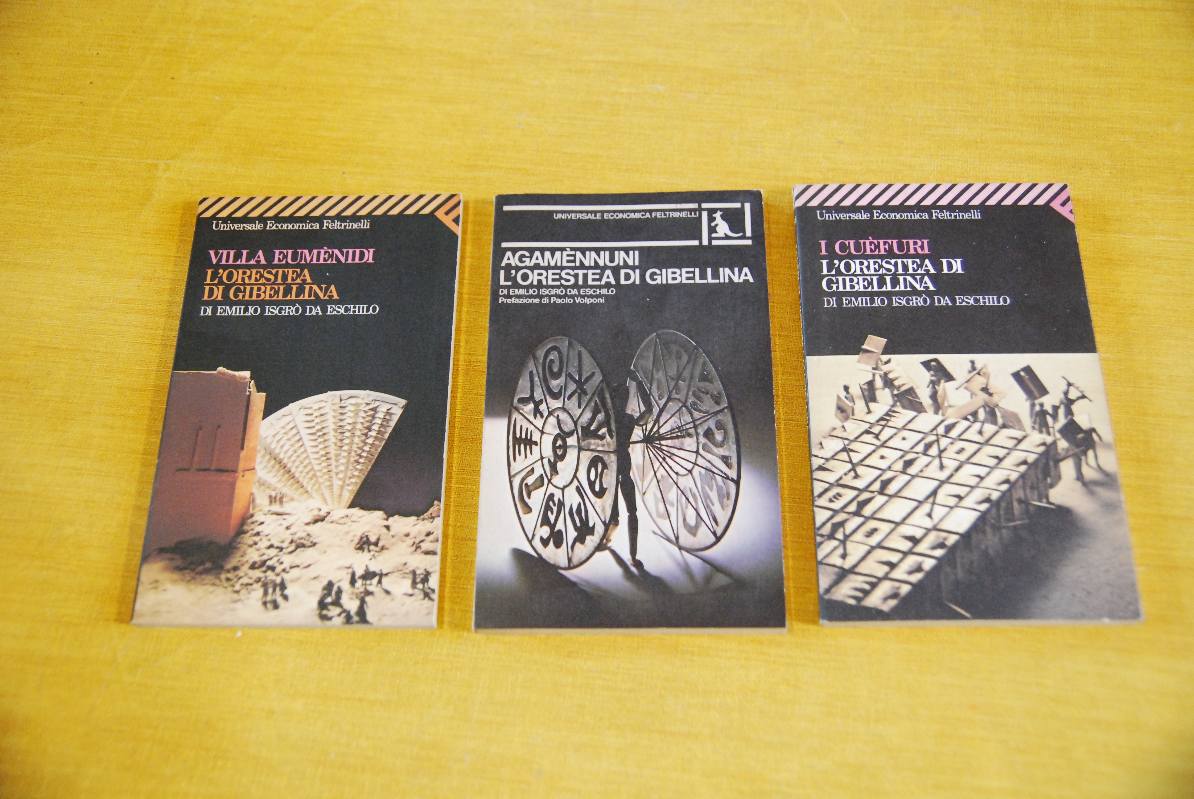 3 voll. villa eumenidi agamennuni i cuefuri l'orestea di gibellina …