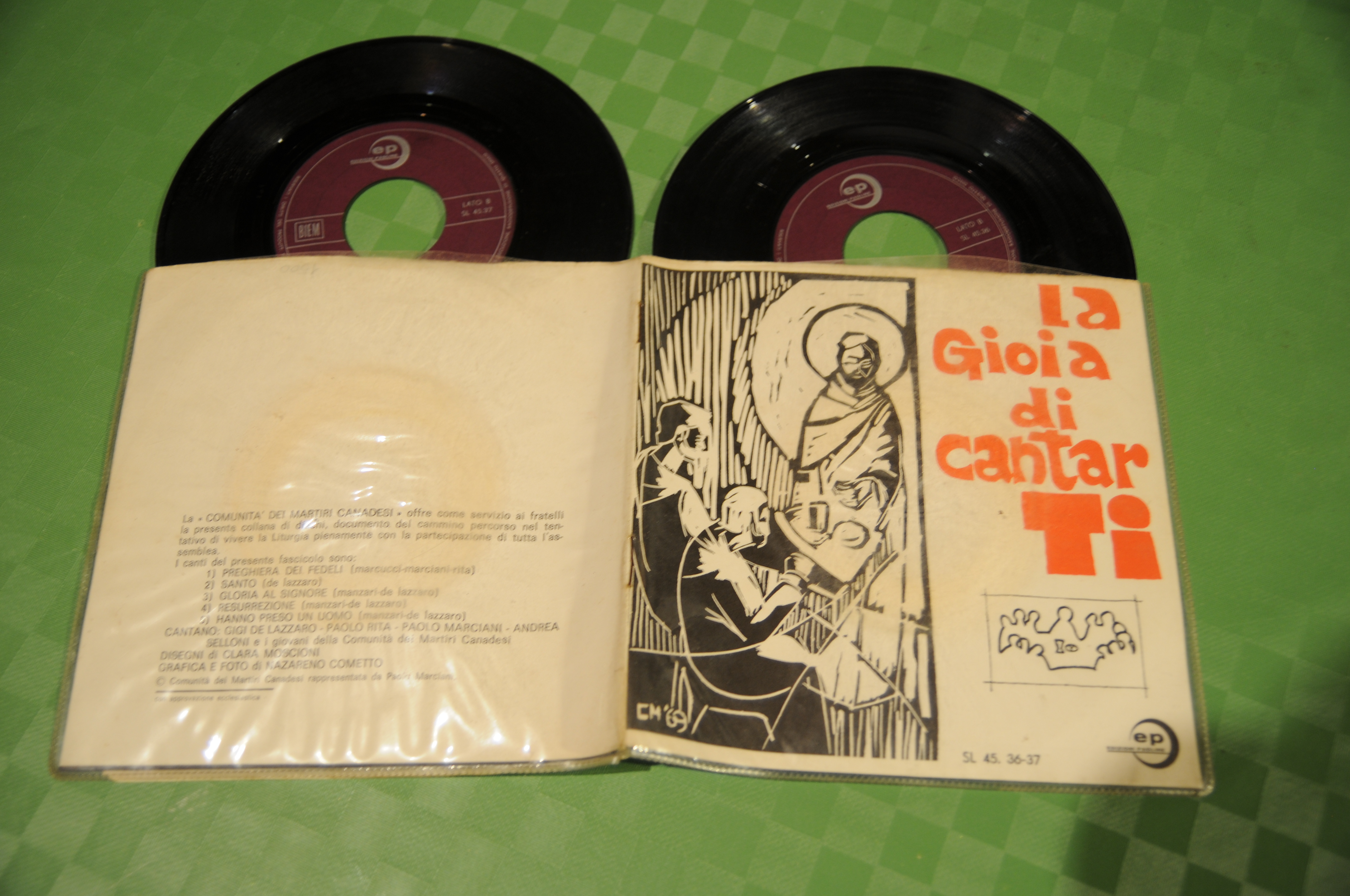 45 giri la gioia di cantarti