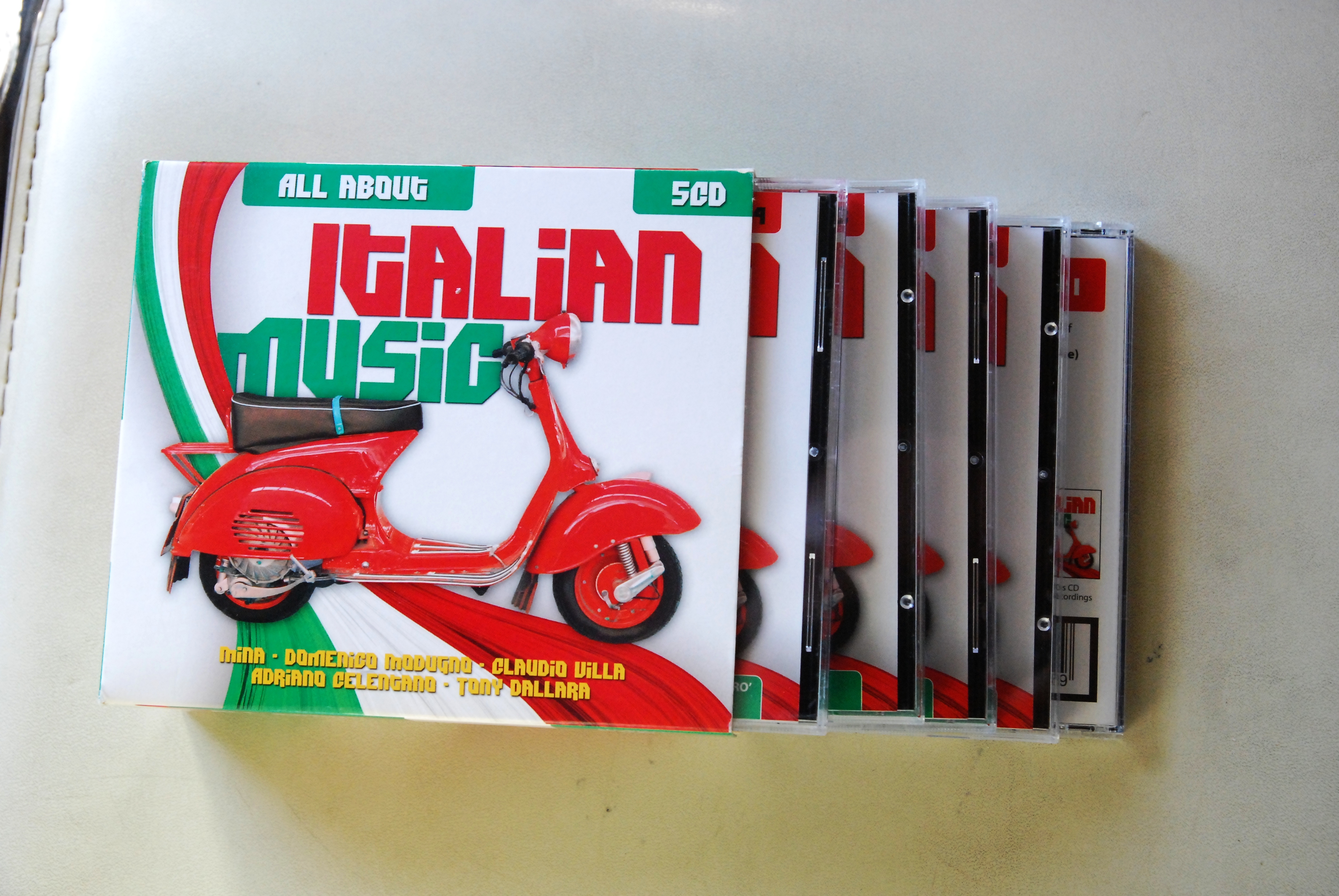 5 cd all about italian music 2012 promosound NUOVO