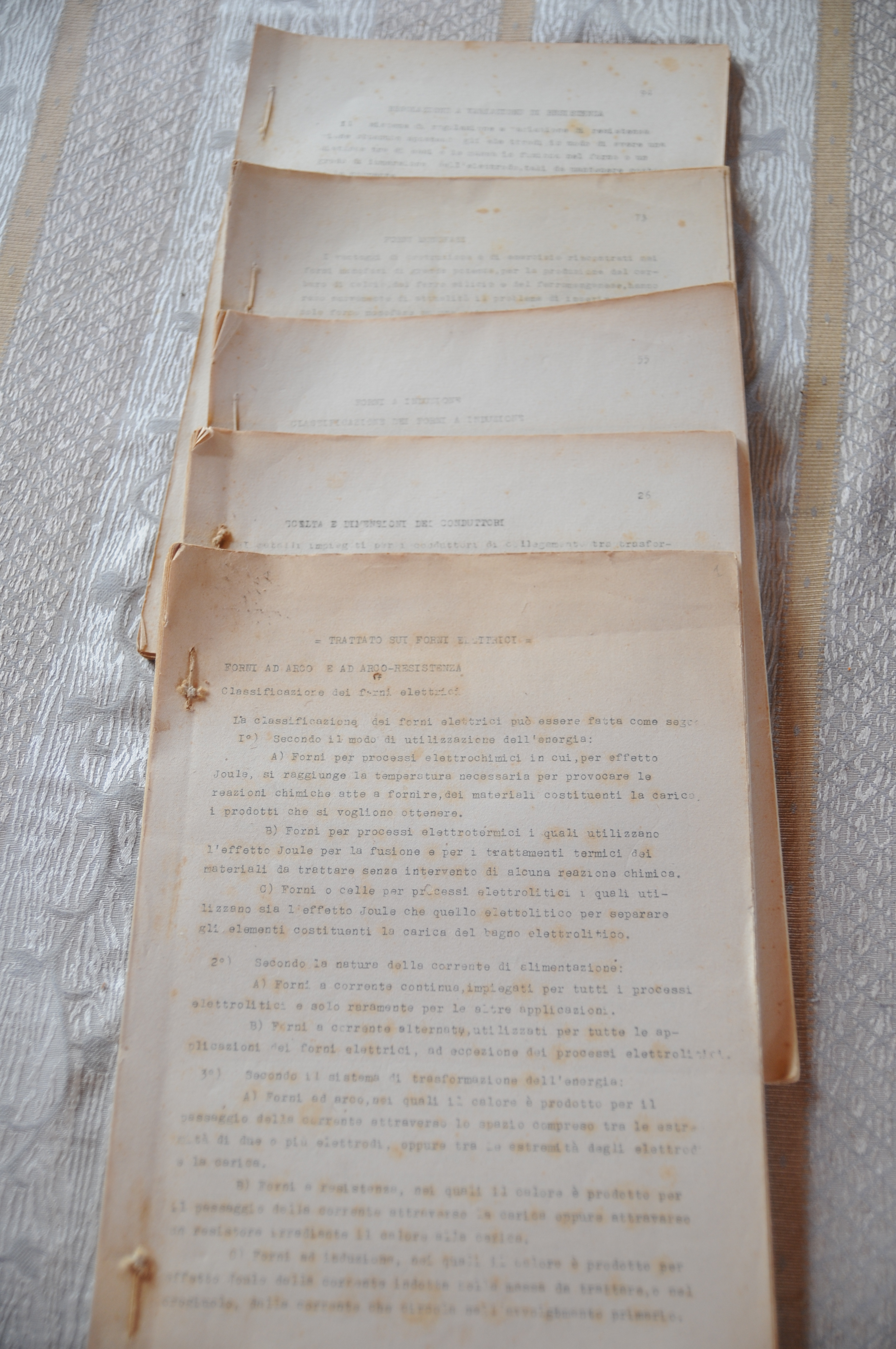 5 dispense (scelta e dimensioni conduttori, a induzione, etc.)