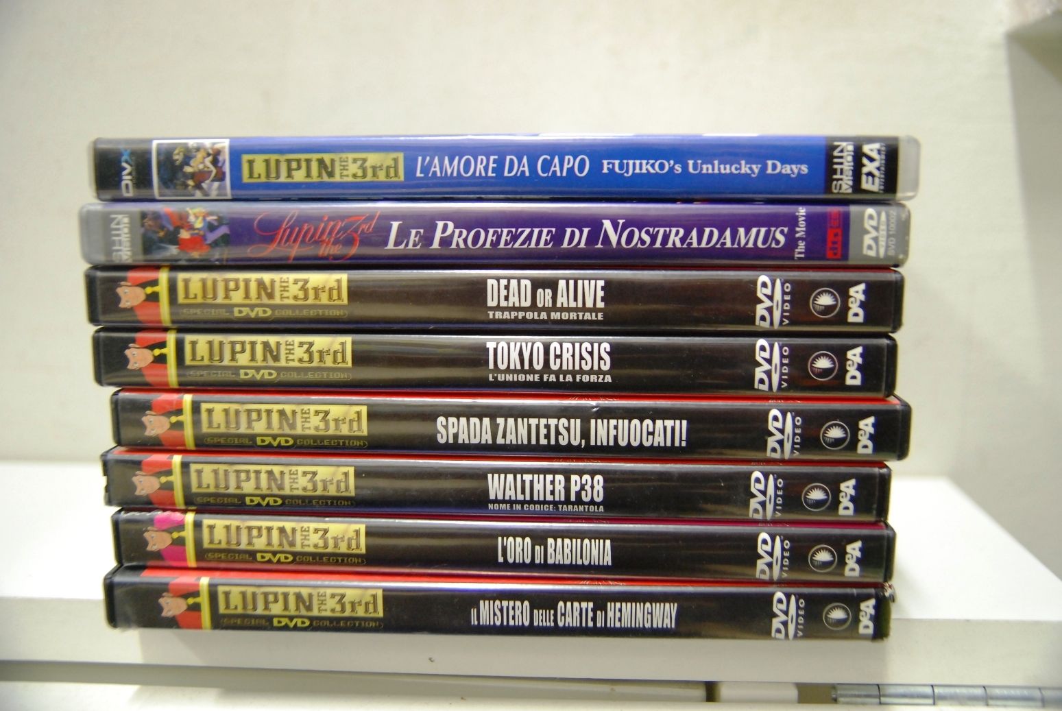 8 DVD Lupin the 3rd vari titoli NUOVI/ L'amore da …