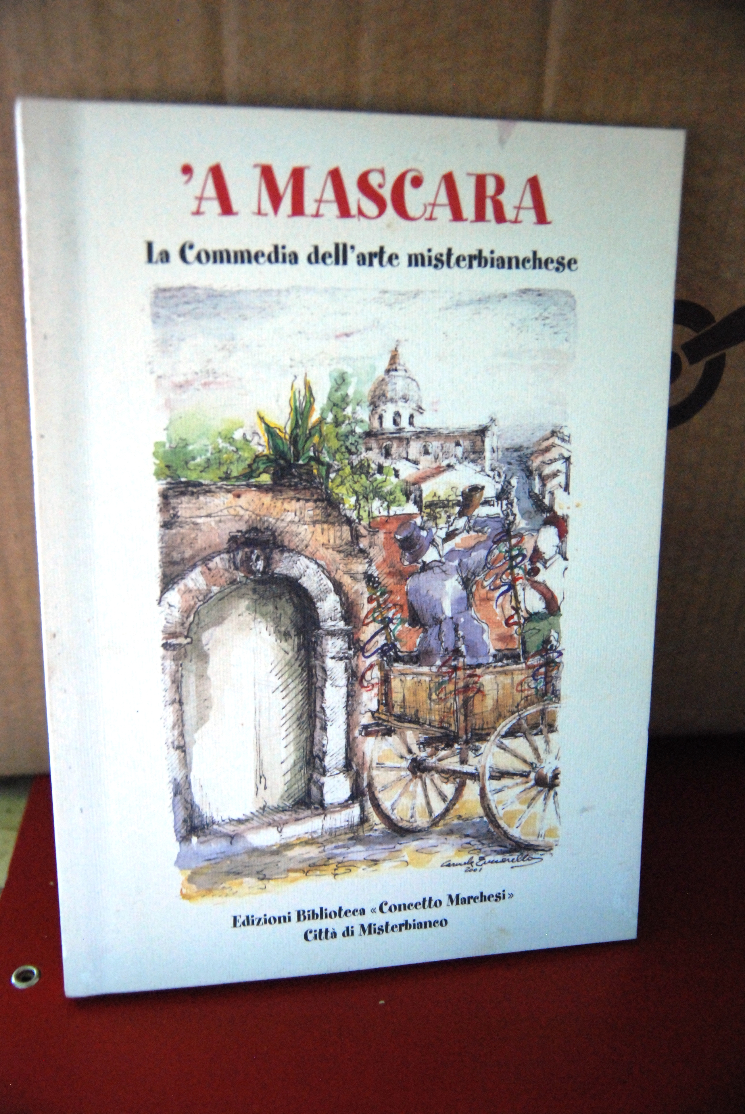 a mascara commedia dell'arte misterbianchese NUOVO