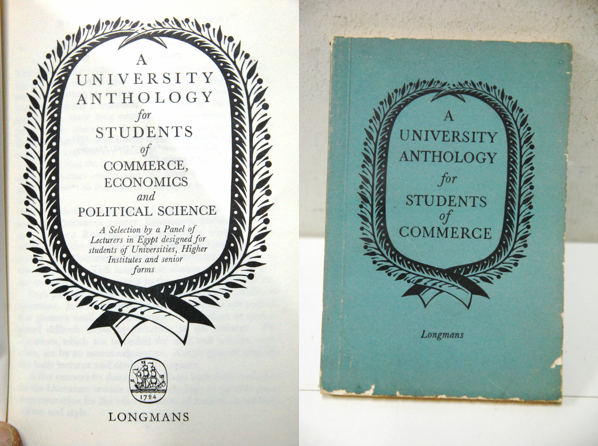 a university anthology for students of commerce economics and political …