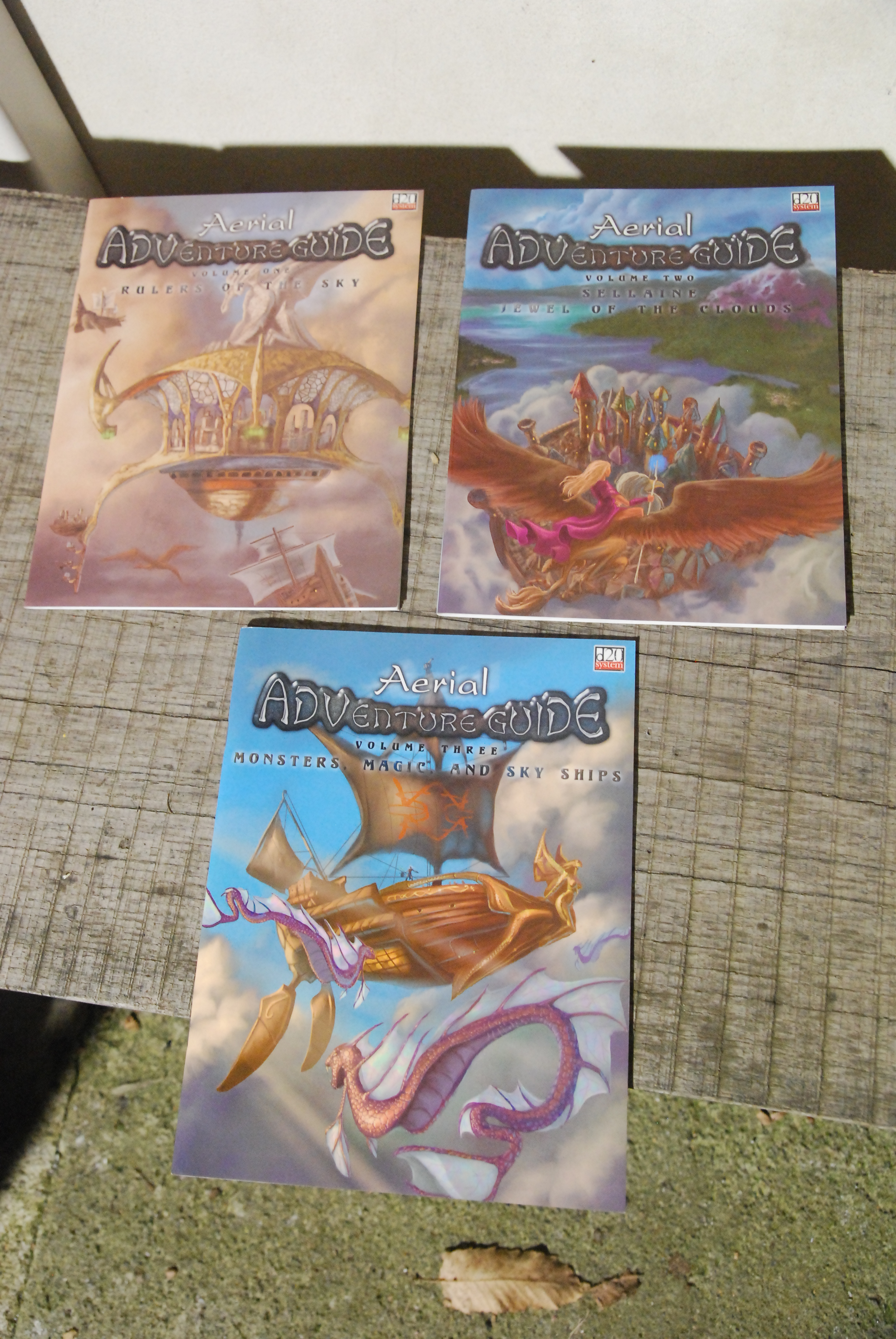 aerial adventure guide volume one two three NUOVI