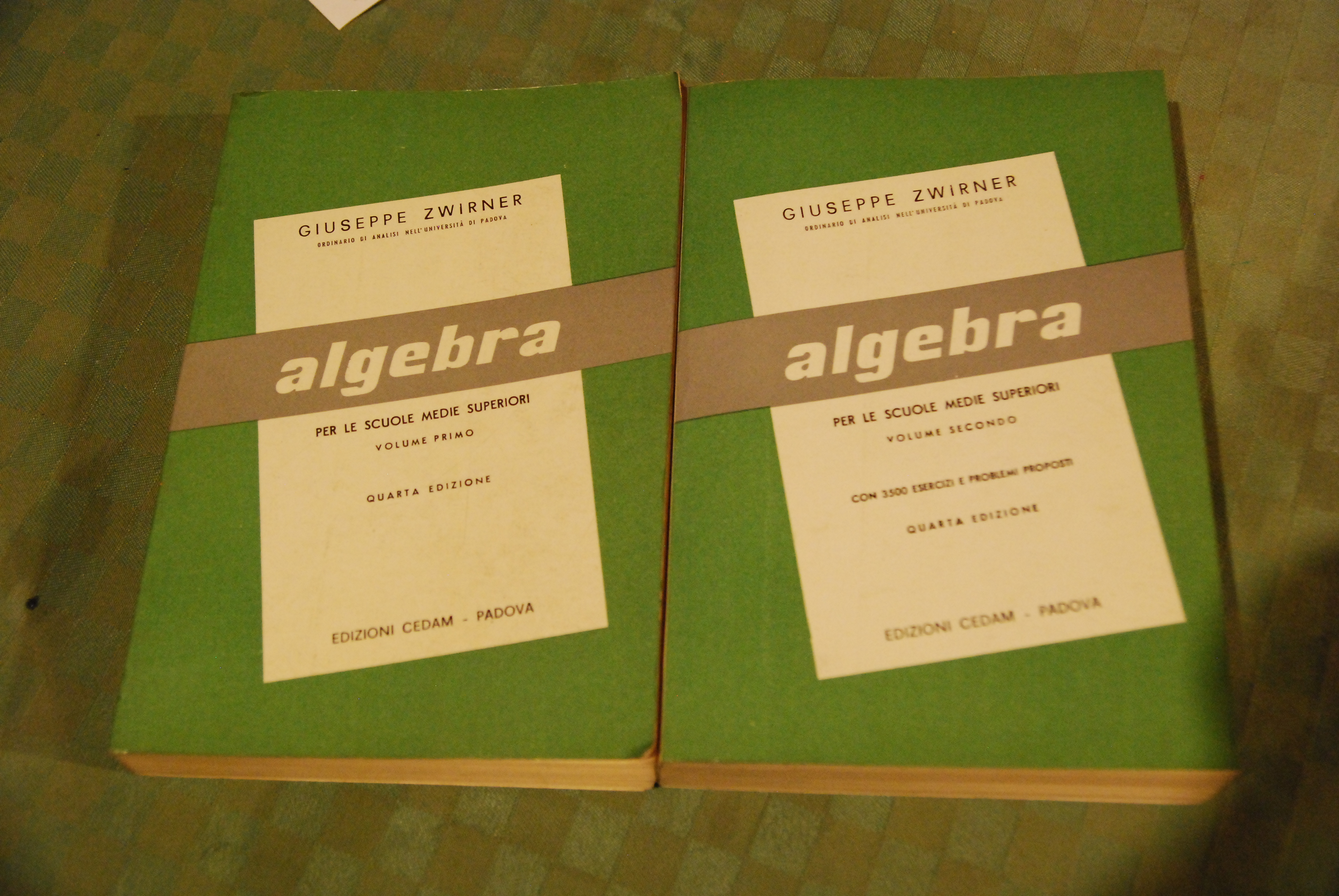algebra per le scuole medie superiori 2 voll. NUOVI