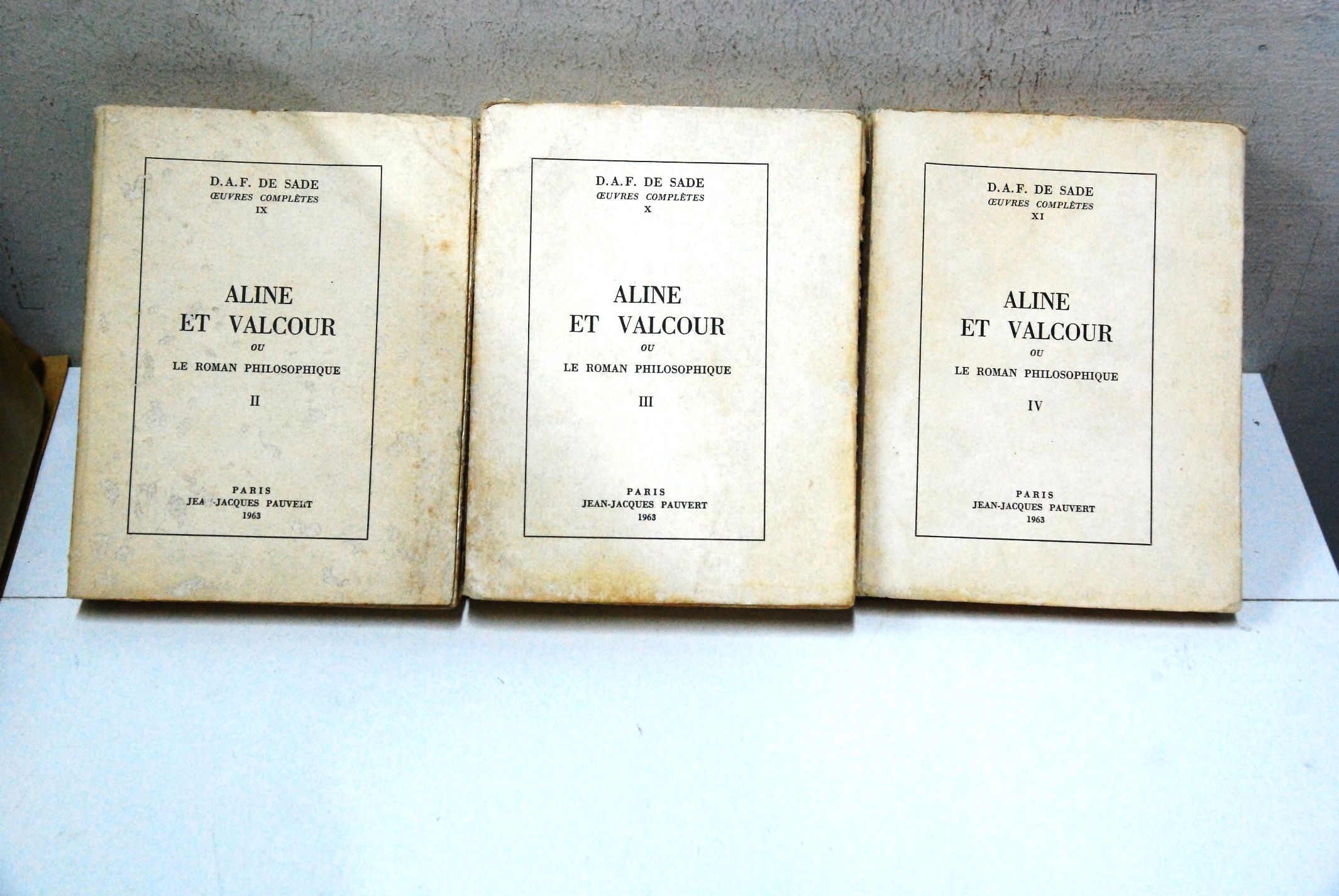 aline et valcour voll. II, III, IV