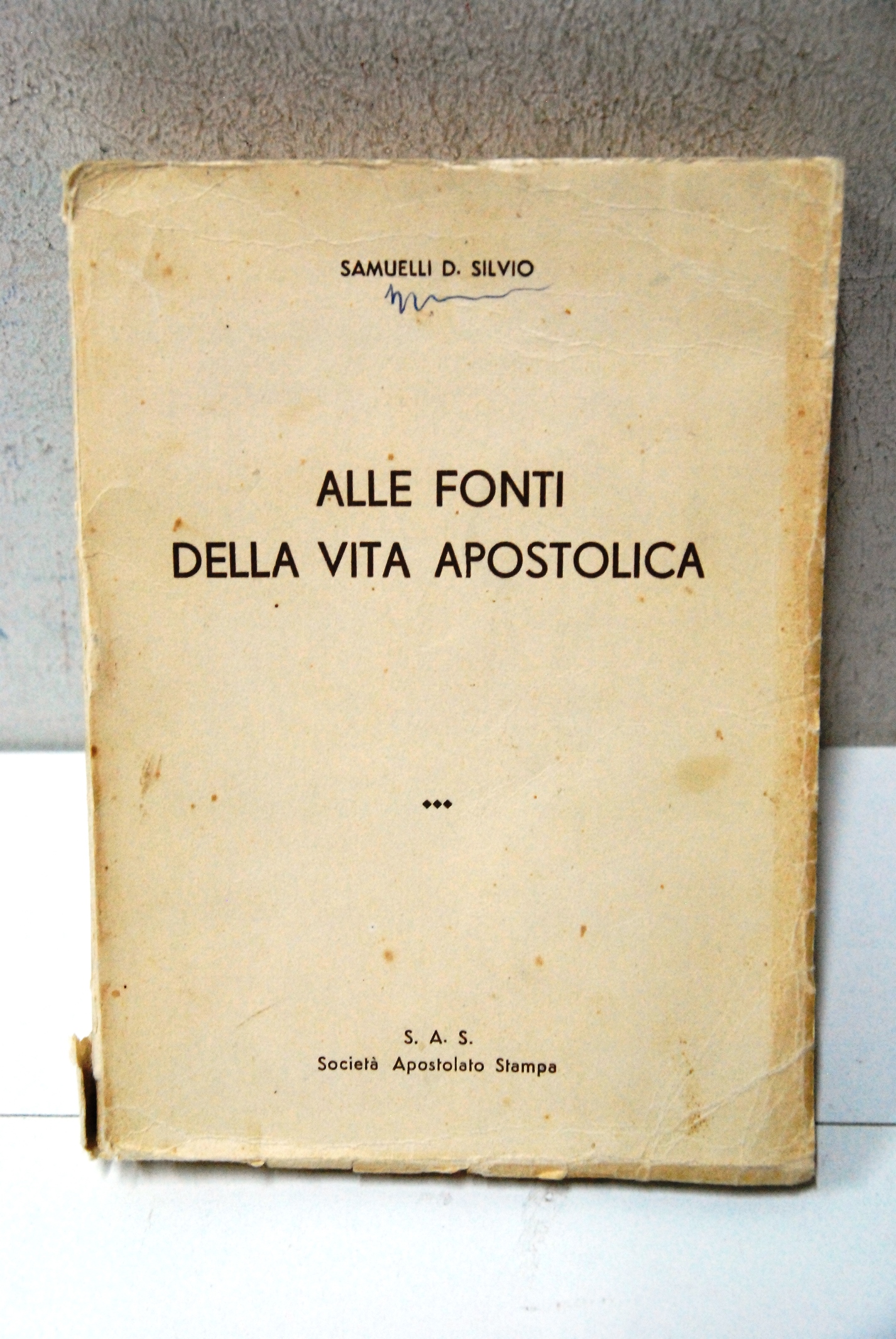 alle fonti della vita apostolica