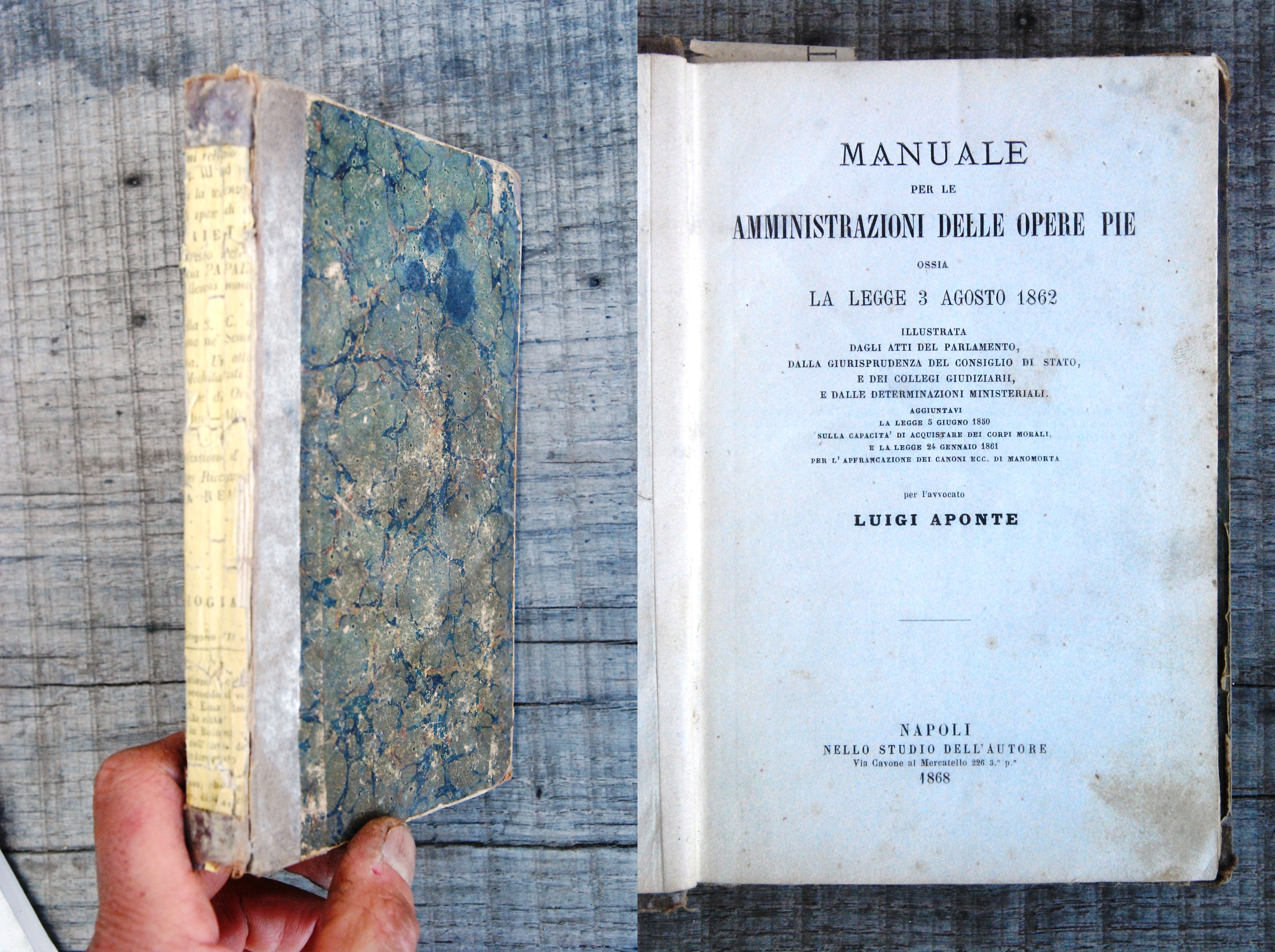 amministrazioni delle opere pie ossia la legge 3 agosto 1862