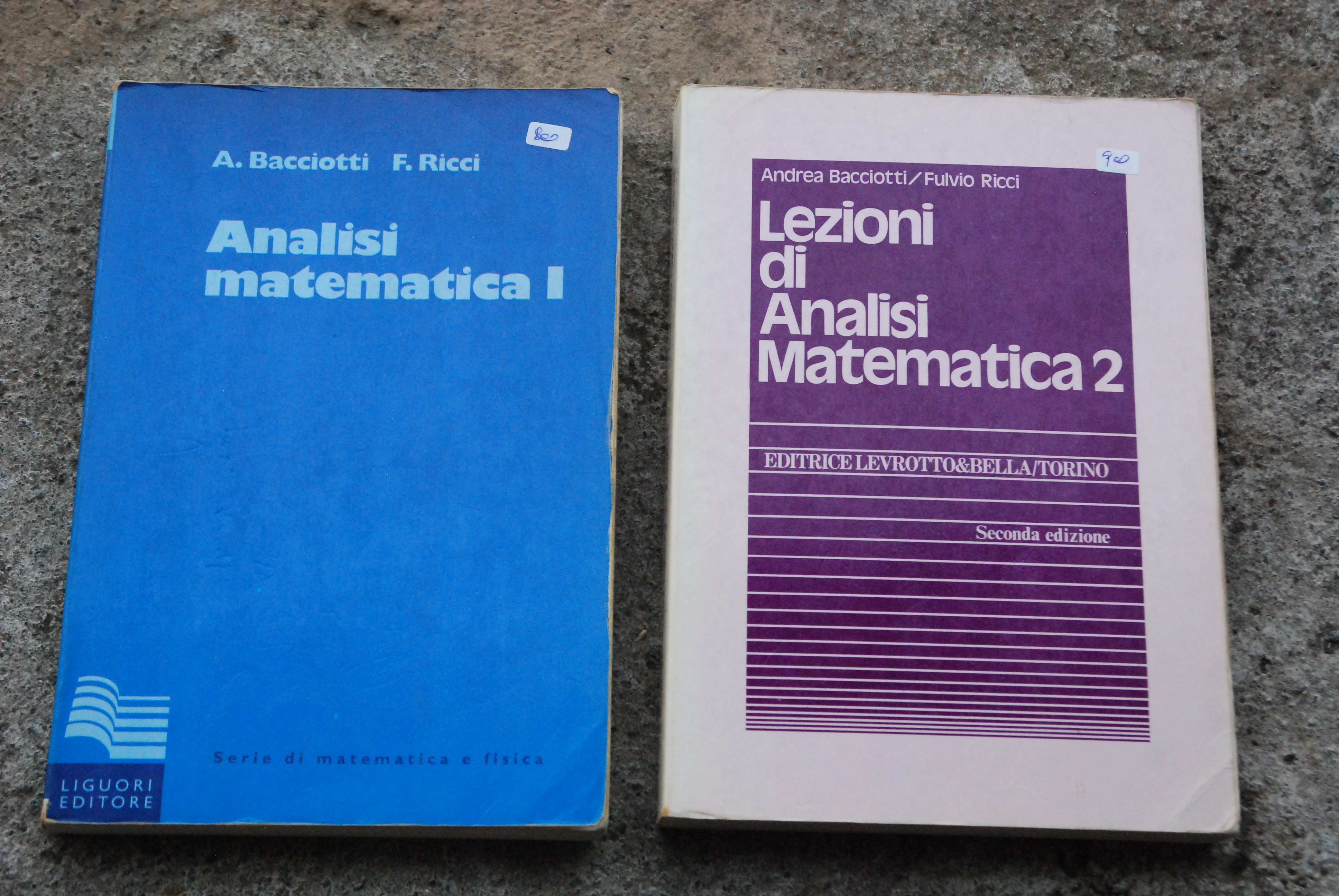 analisi matematica I 1 e lezioni di analisi matematica 2