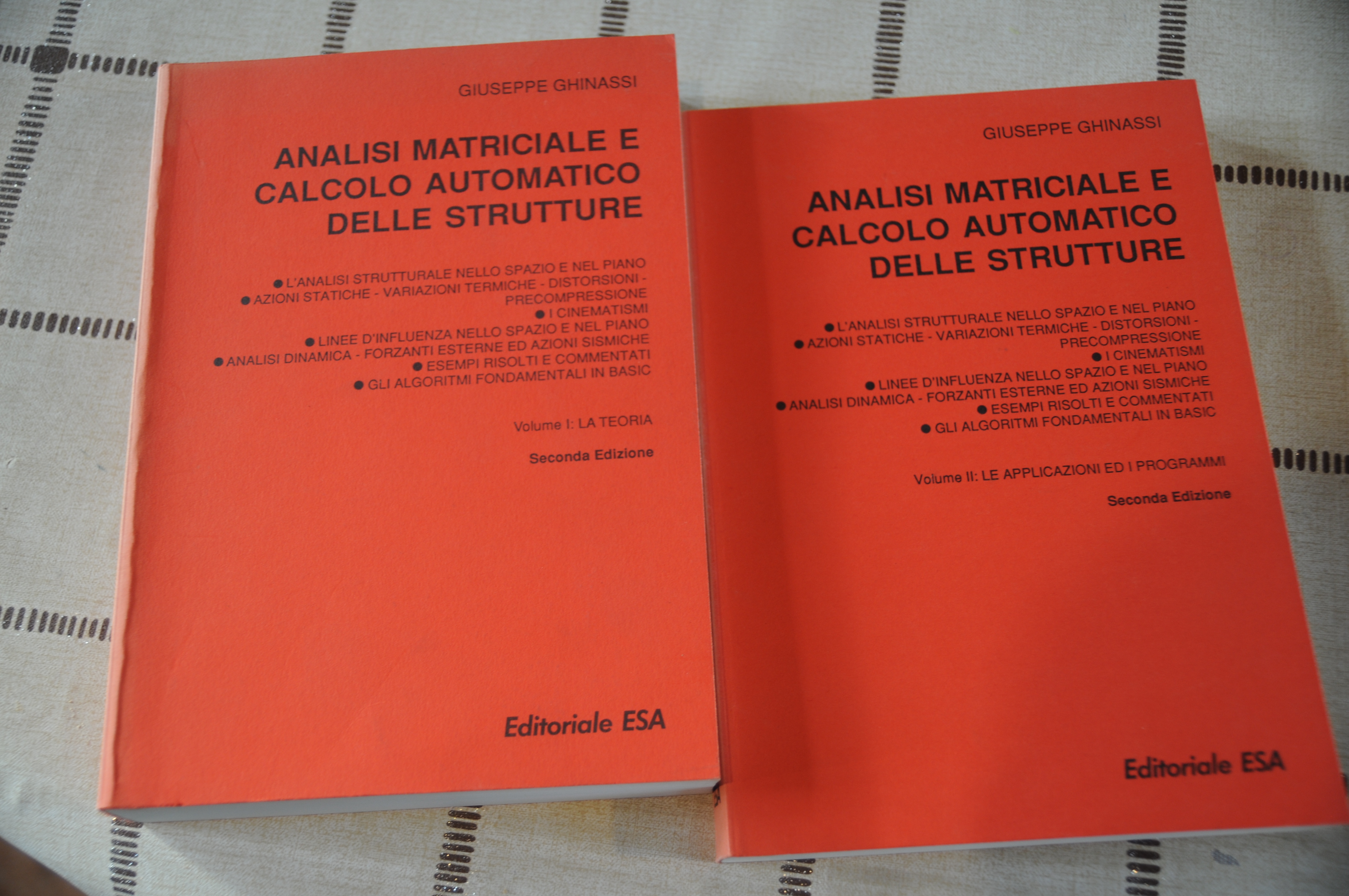 analisi matriciale e calcolo automatico delle strutture 2 voll. opera …