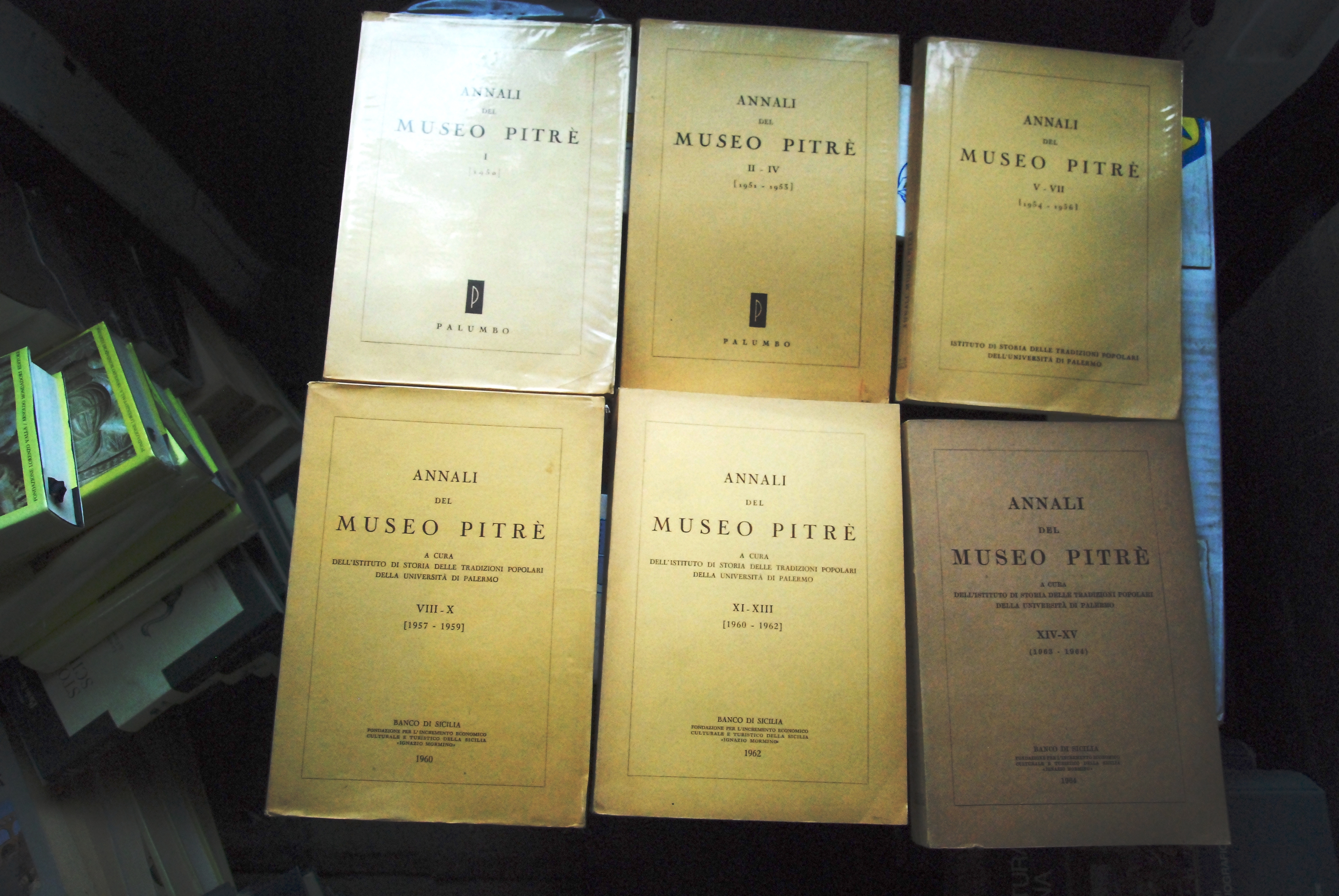 annali del museo pitre' pitrè 6 volumi da I a …