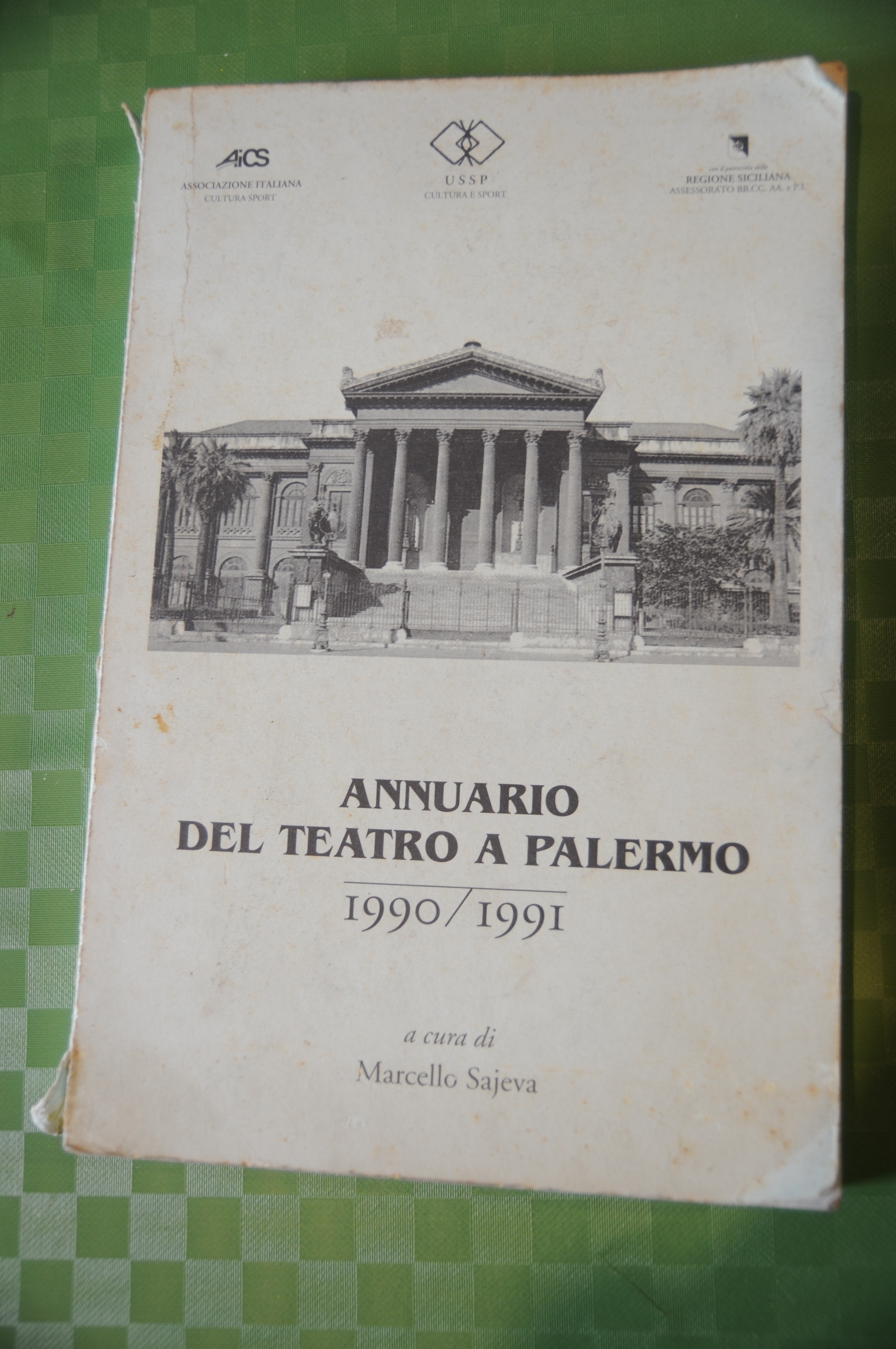 ANNUARIO del teatro a palermo 1990 1991 buone cdz.