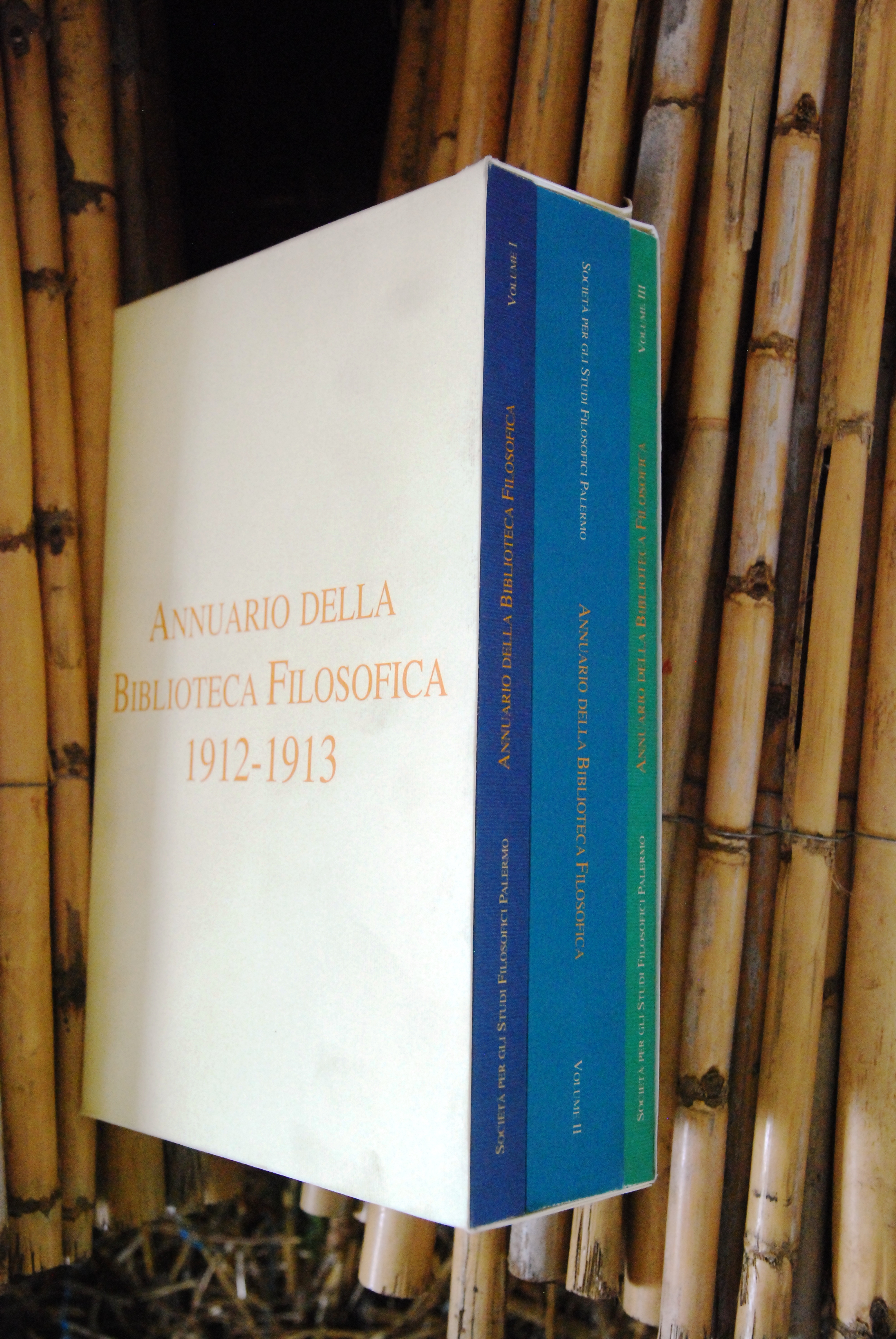 ANNUARIO della biblioteca filosofica 1912 1913 tre voll. opera cpl. …