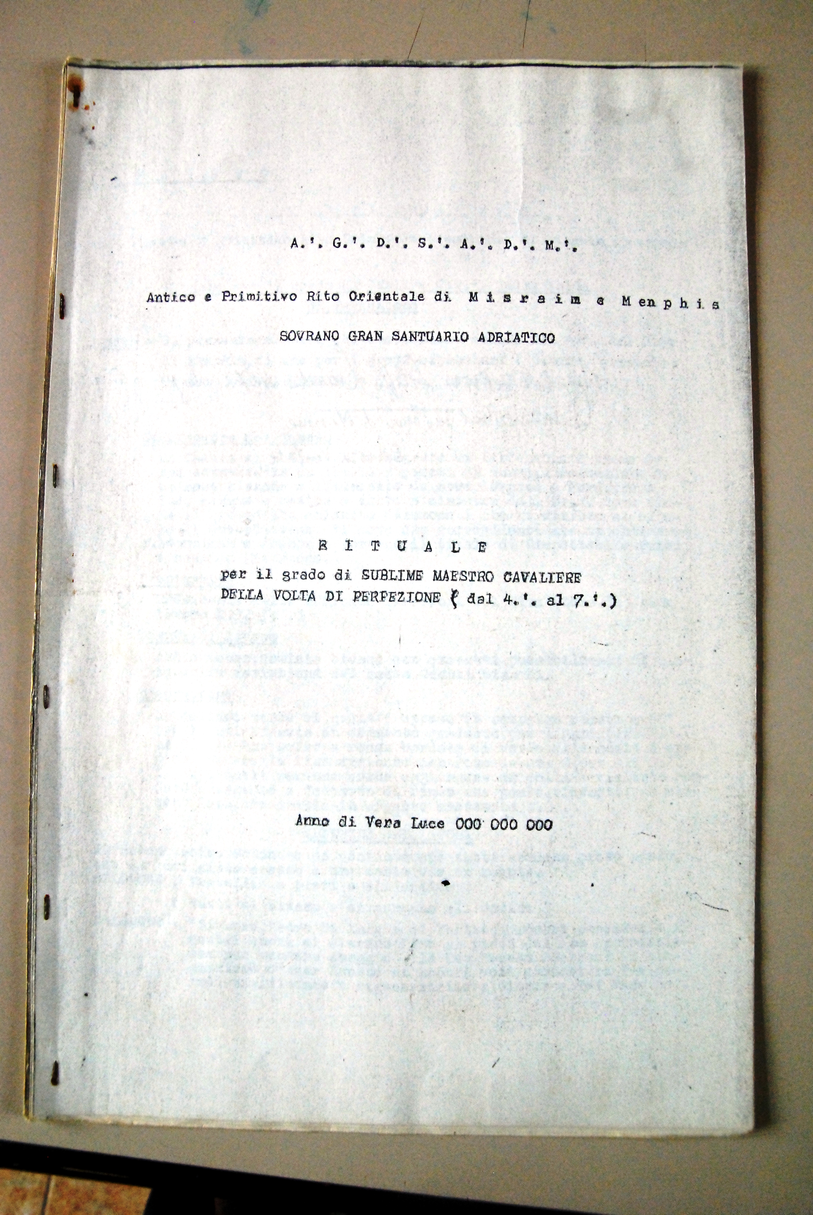 antico e primitivo rito orientale di mitzraim misraim e memphis …