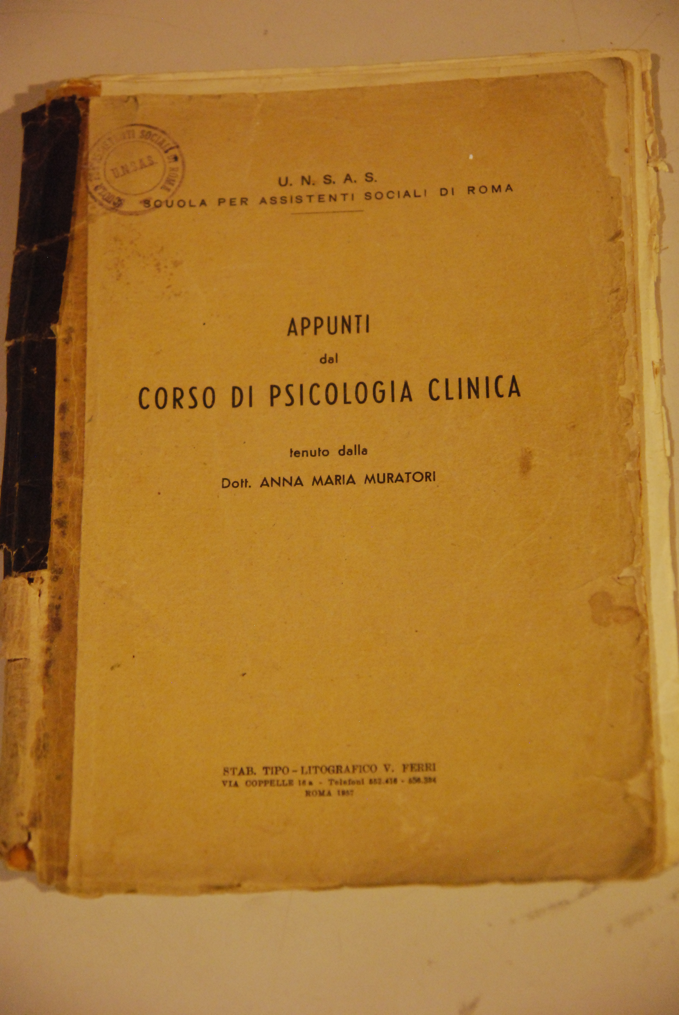 appunti del corso di psicologia clinica