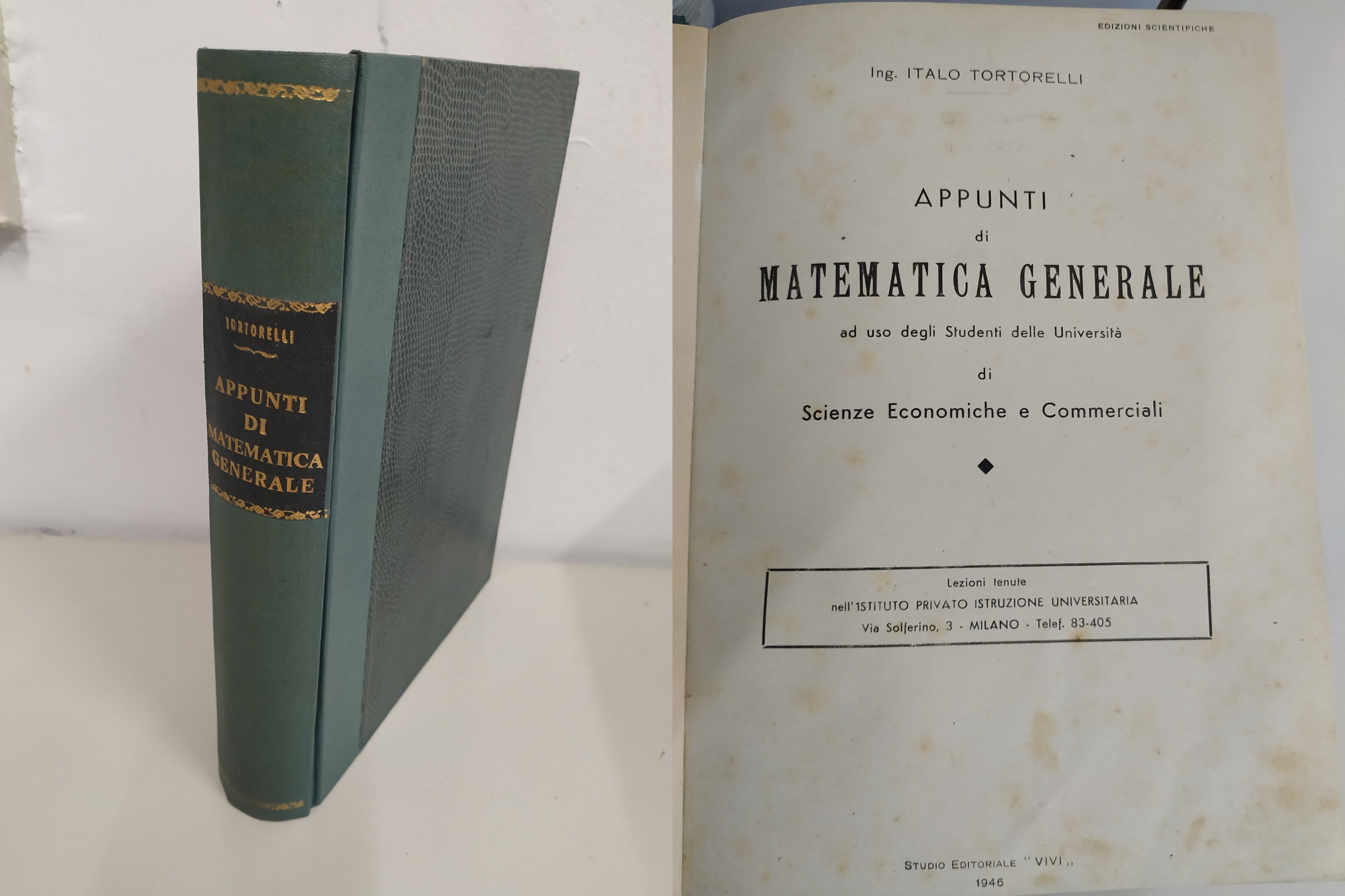 appunti di matematica generale 1946