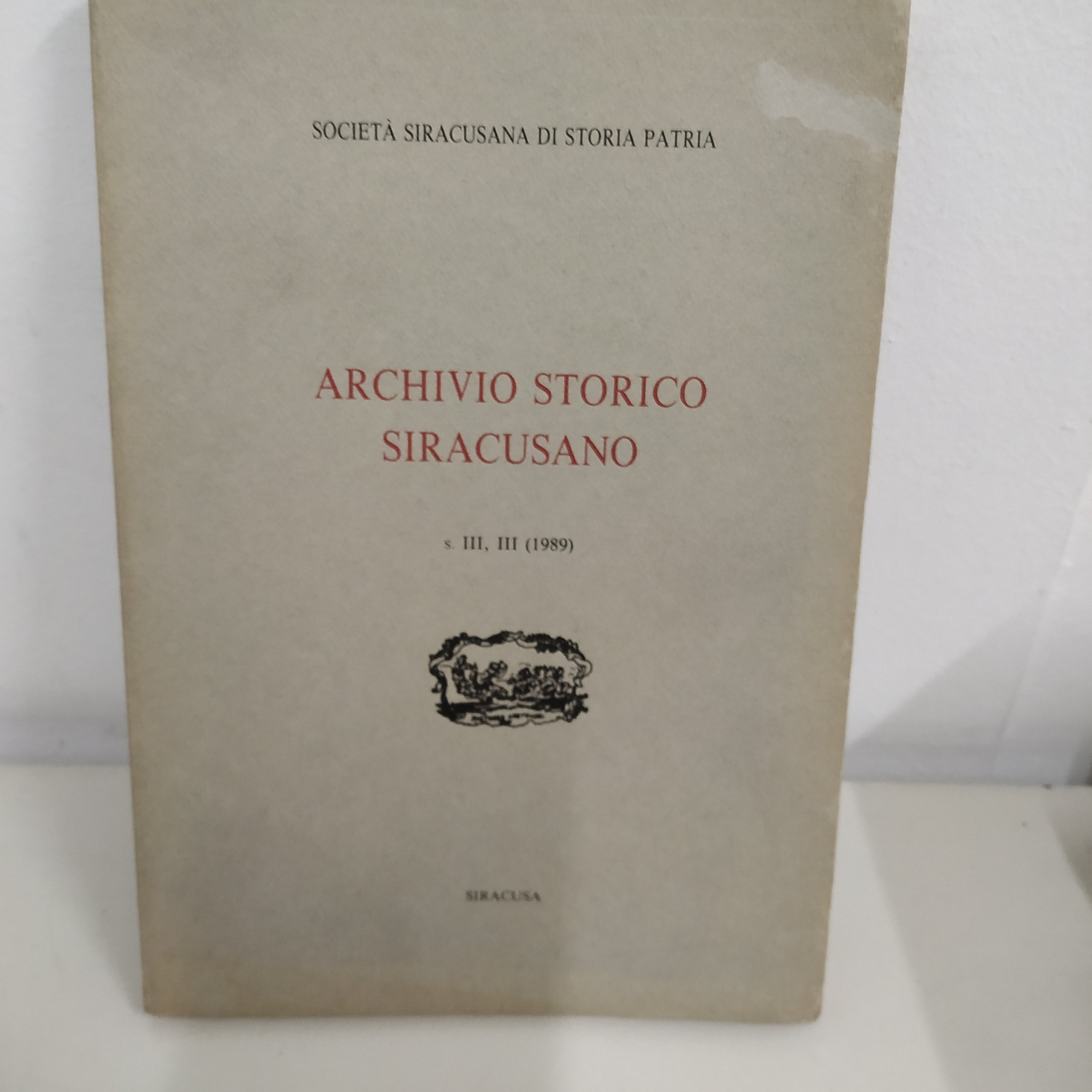 archivio storico siracusano III III