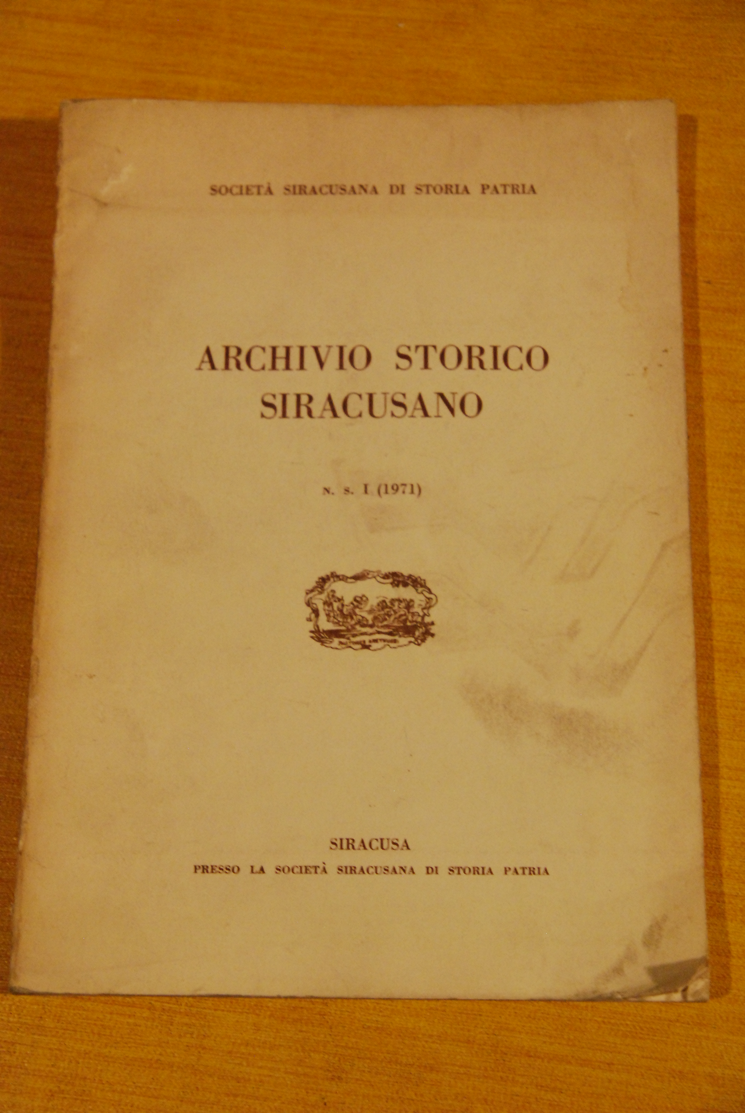 archivio storico siracusano n.s. 1