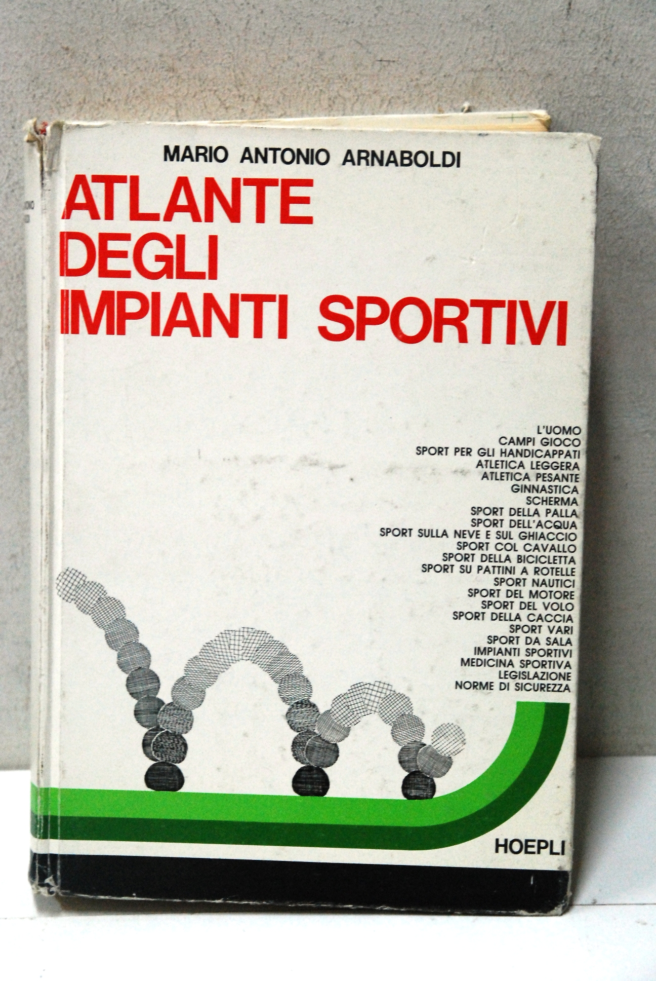 atlante degli impianti sportivi (copertina sciupata, interni perfetti)