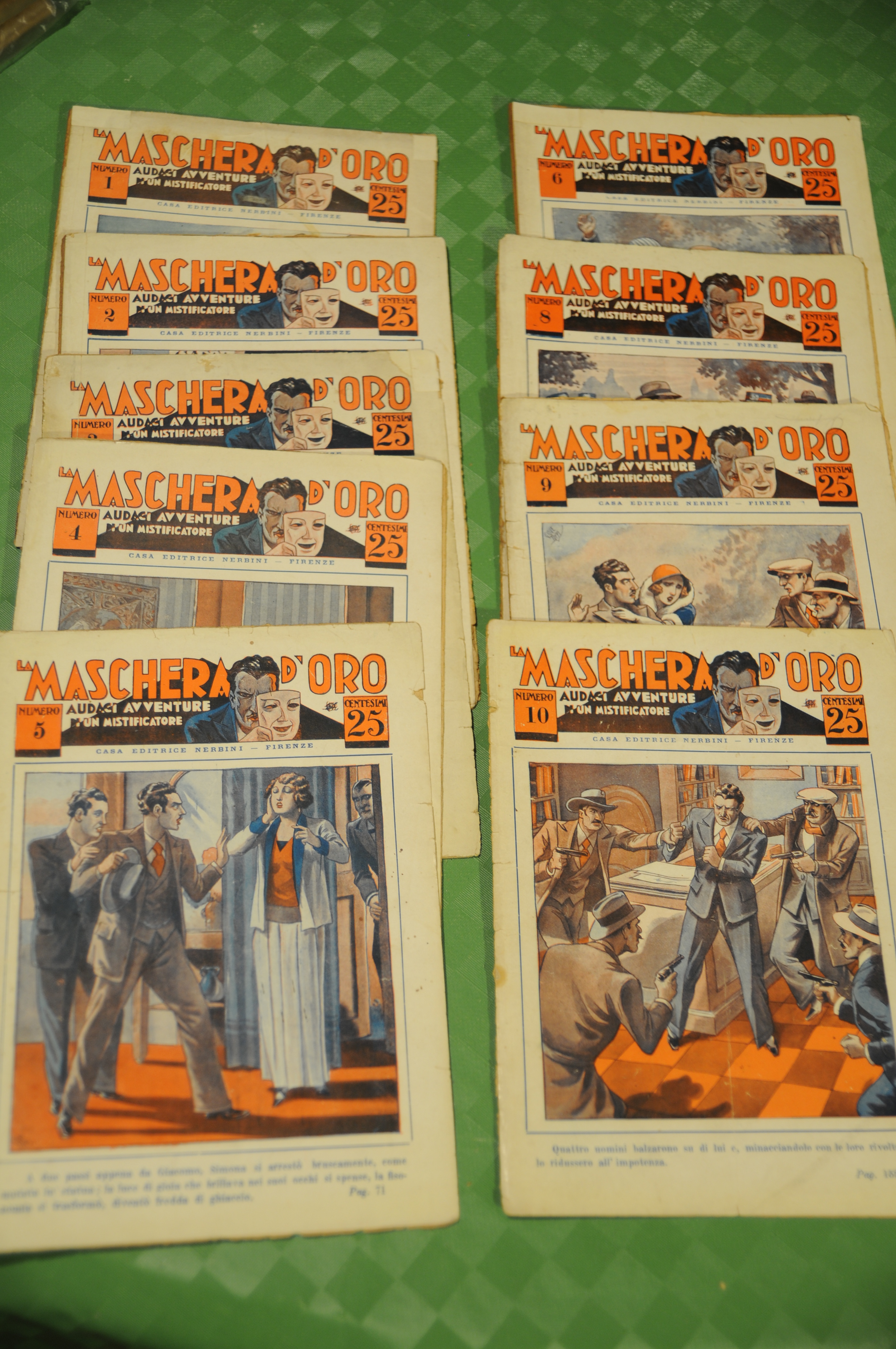 audaci avventure di un mistificatore n. 1,2,3,4,5,6,8,9,10
