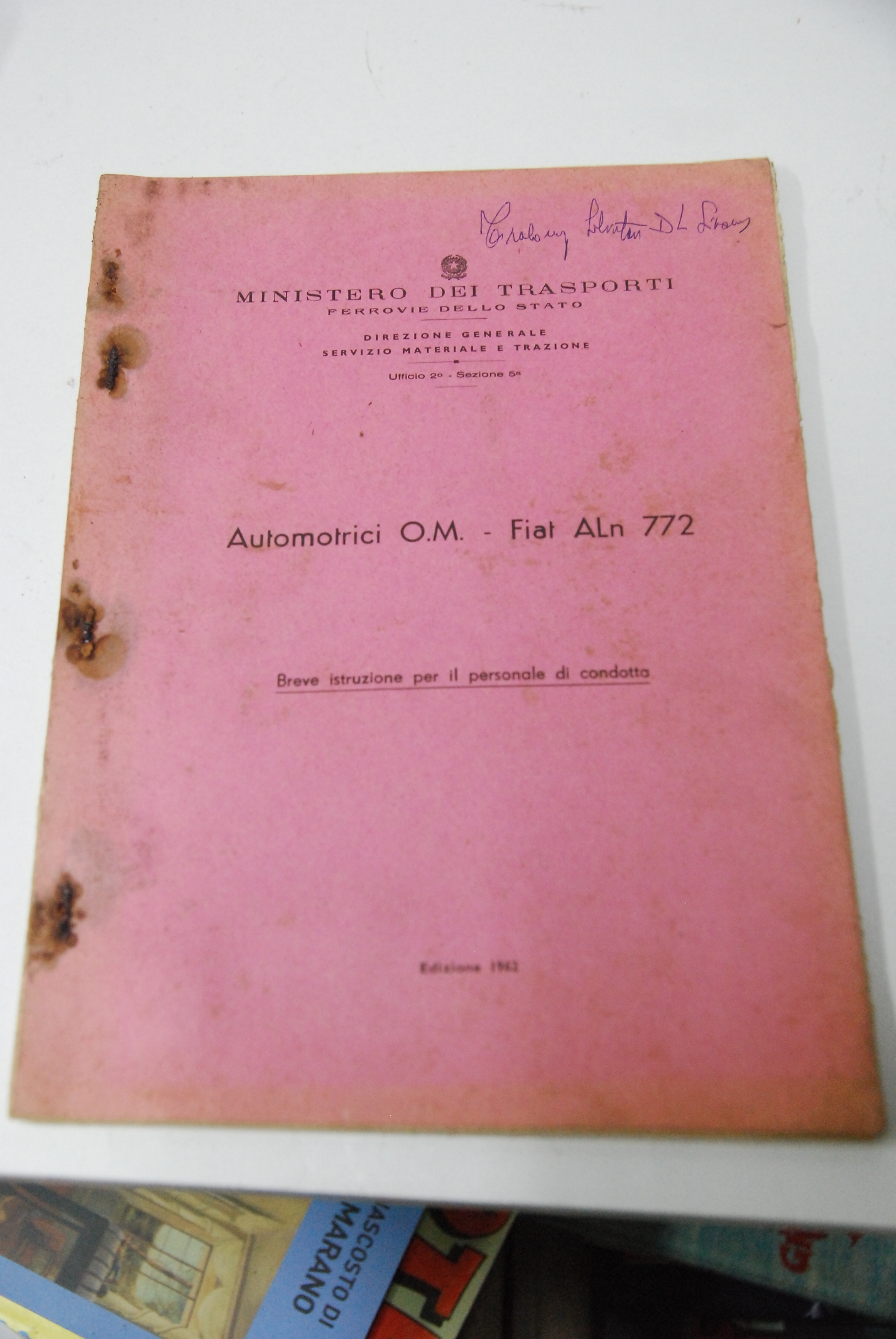 automotrici fiat aln 772 breve istruzione per il personale di …