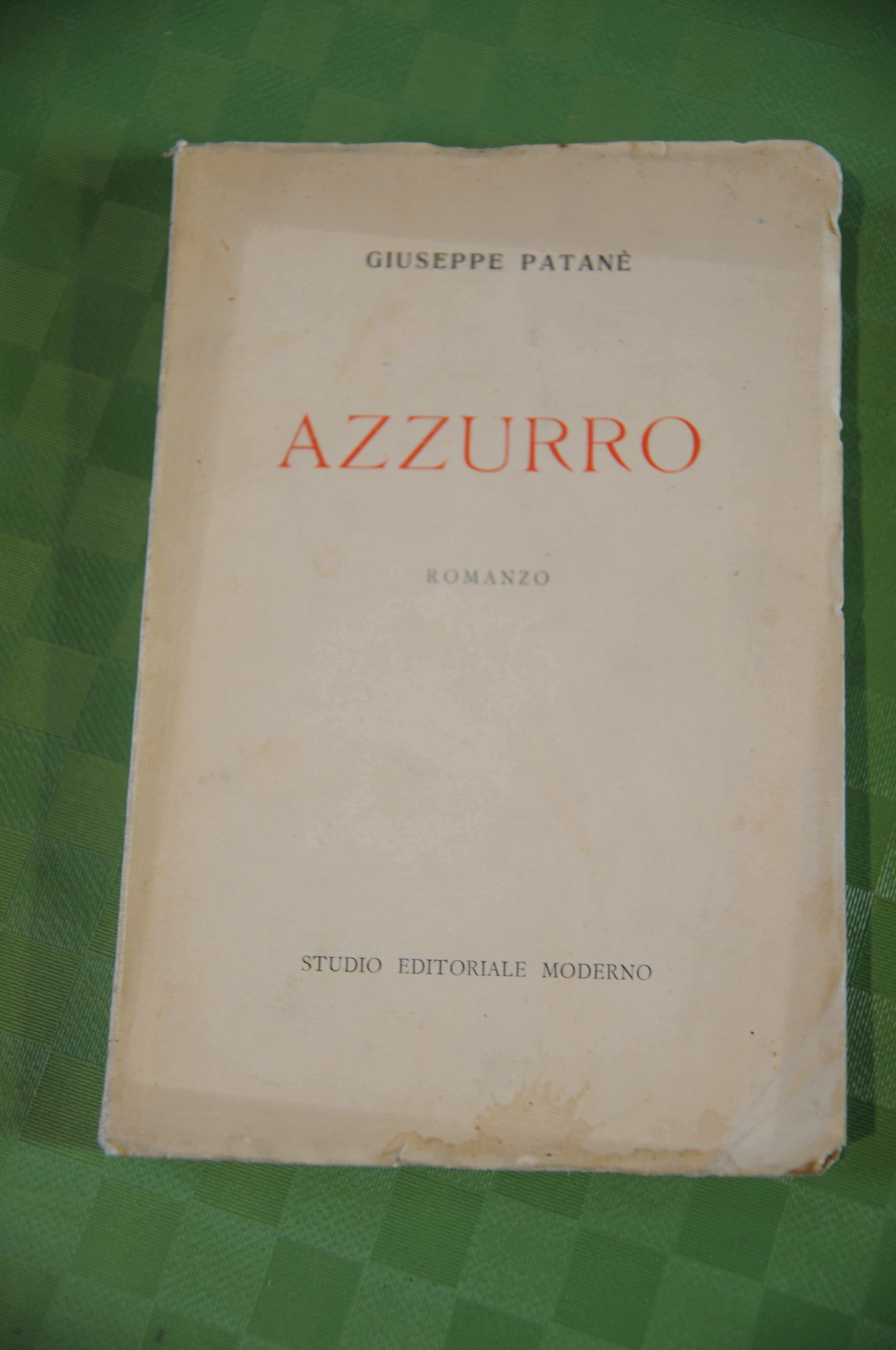 azzurro autografato con dedica NUOVO