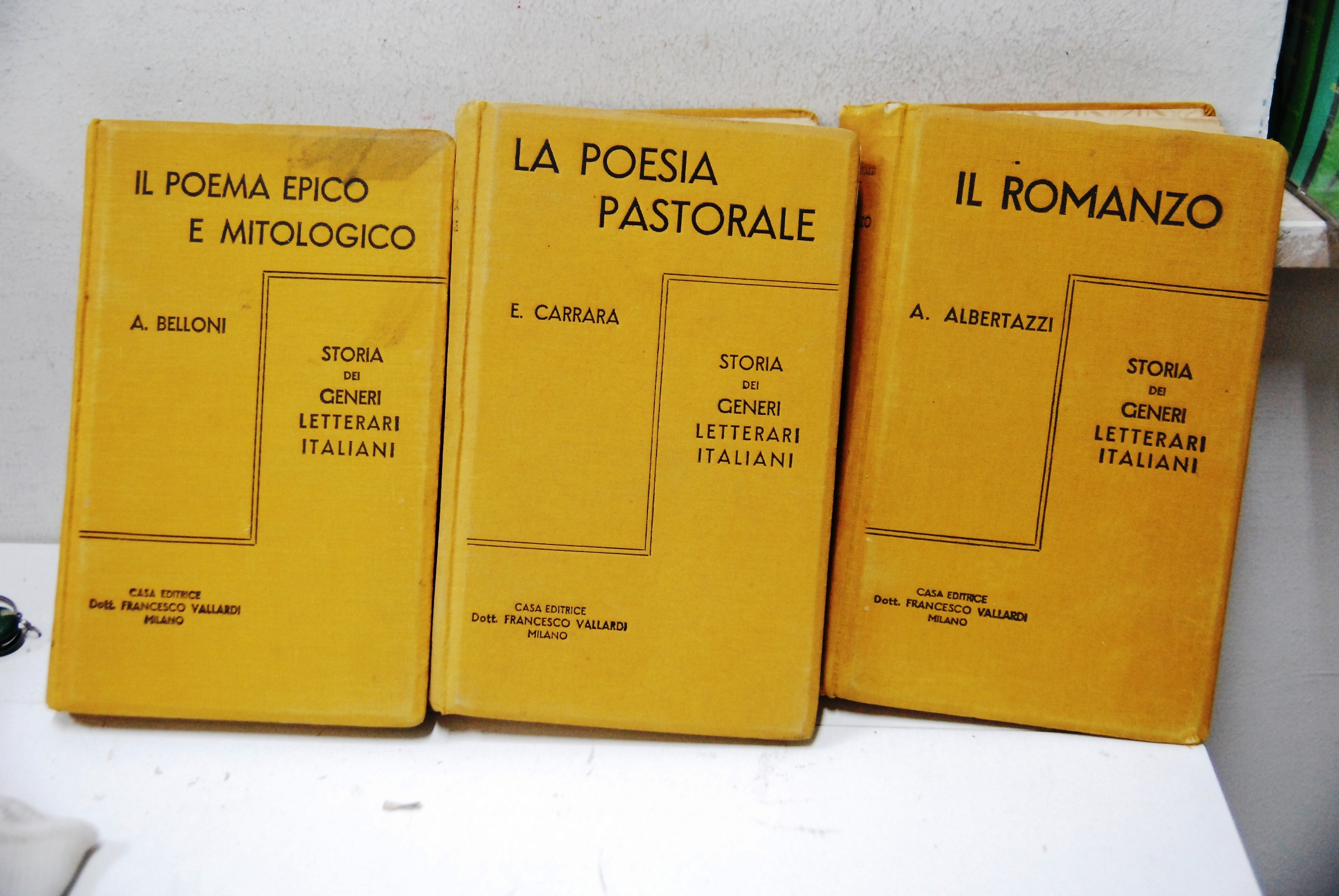 belloni il poema epico e mitologico carrara la poesia pastorale …