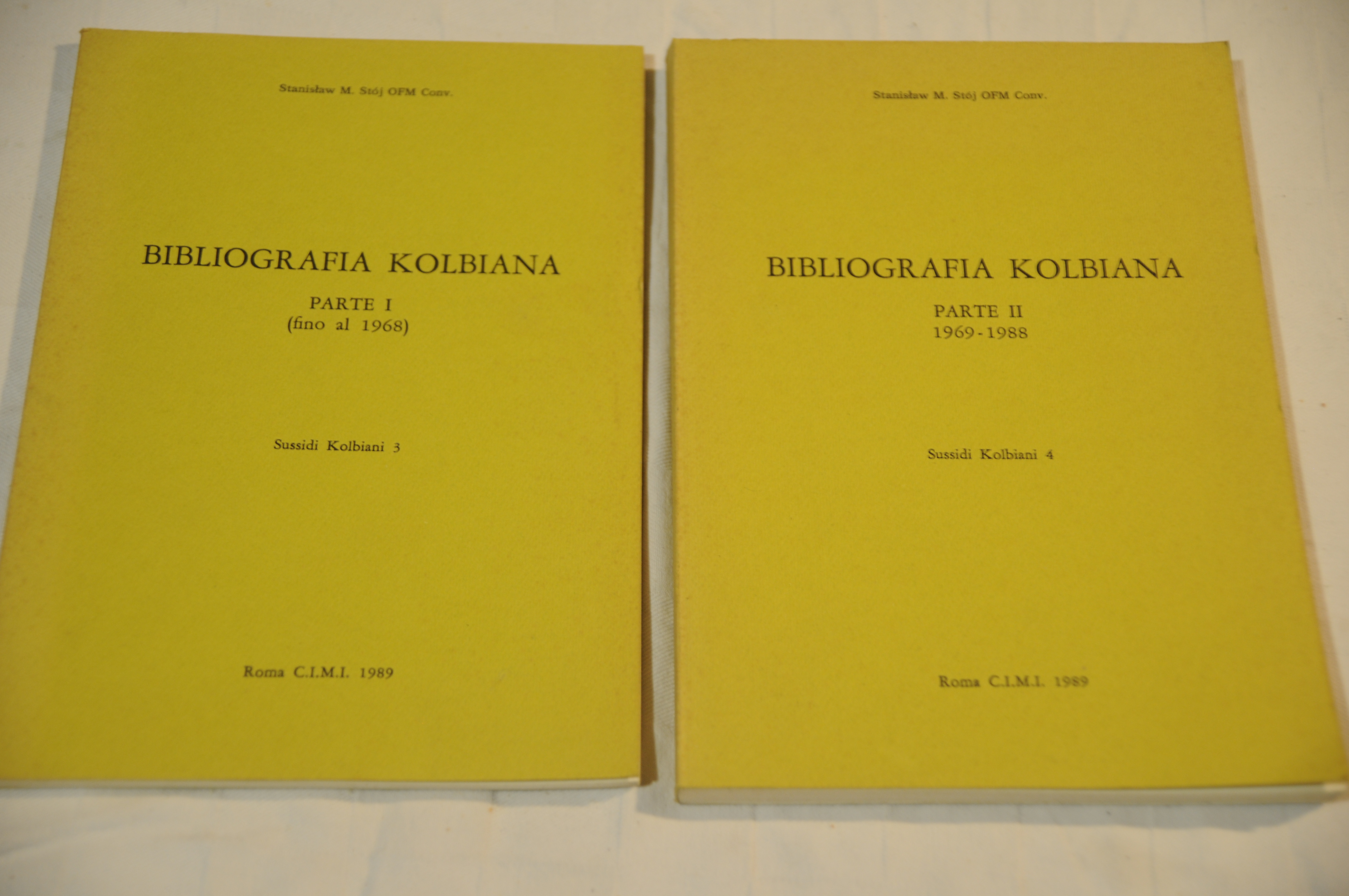bibliografia kolbiana parte Ie II 1968 e 1969-1988 2 voll. …