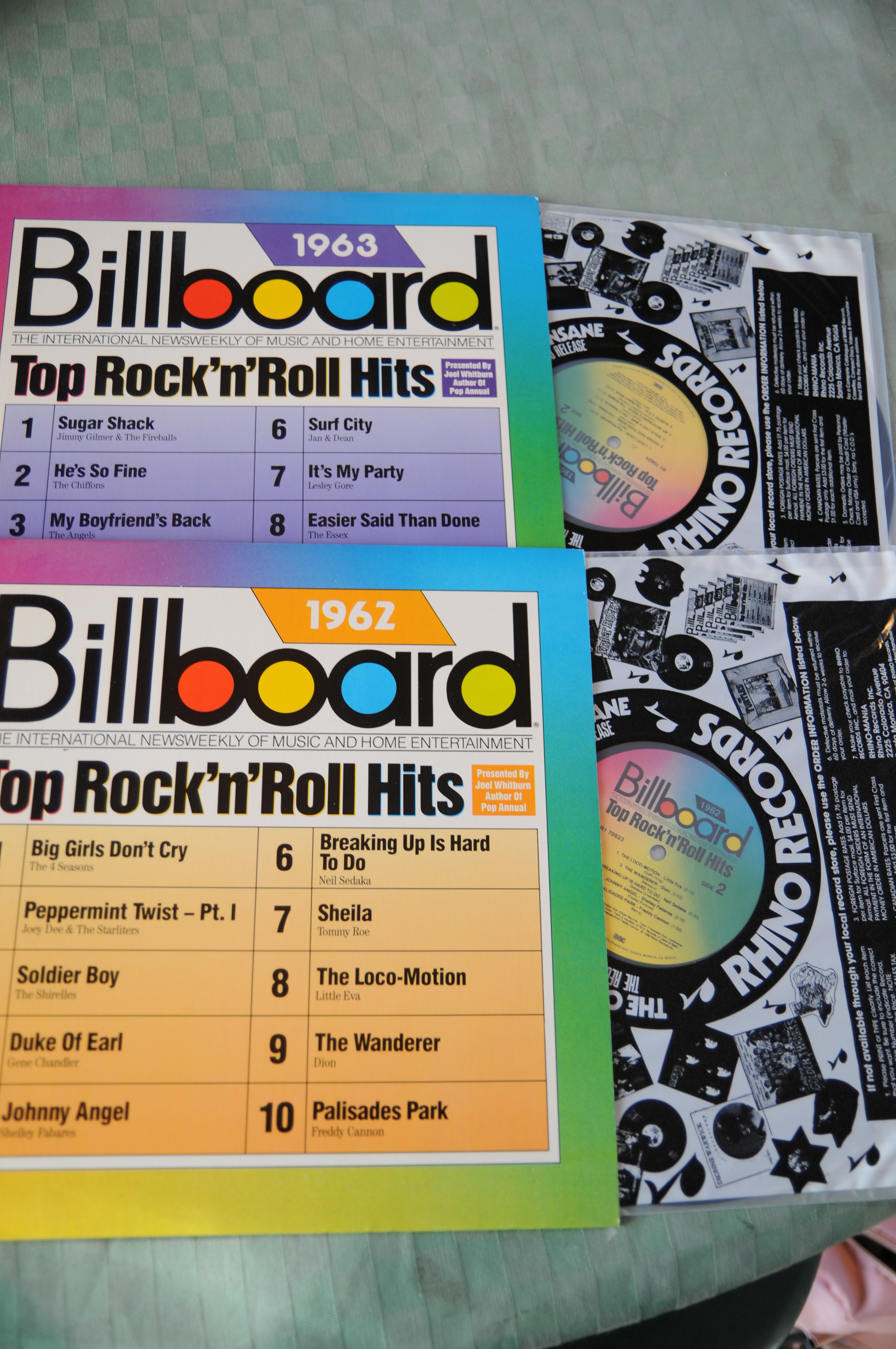BILLBOARD TOP ROCK AND ROLL HITS 1962 E 1963 DUE …