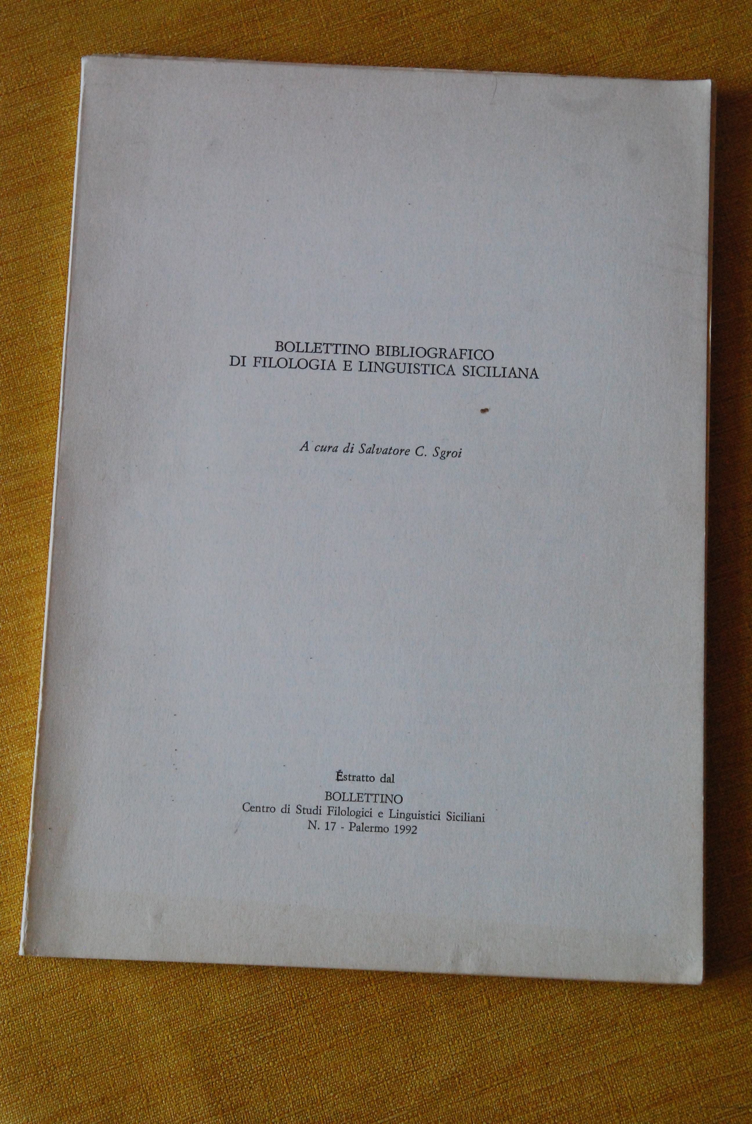 bollettino bibliografico di filologia e linguistica siciliana