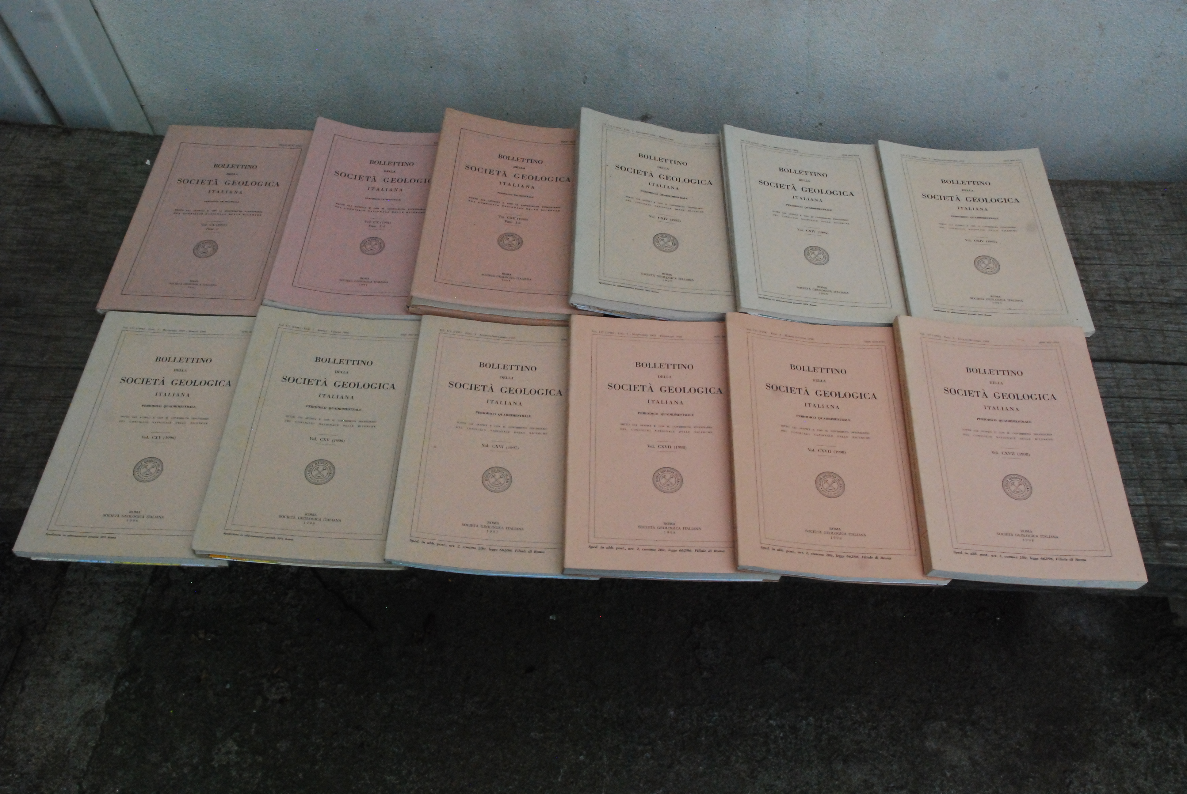 bollettino della società geologica italiana 1991