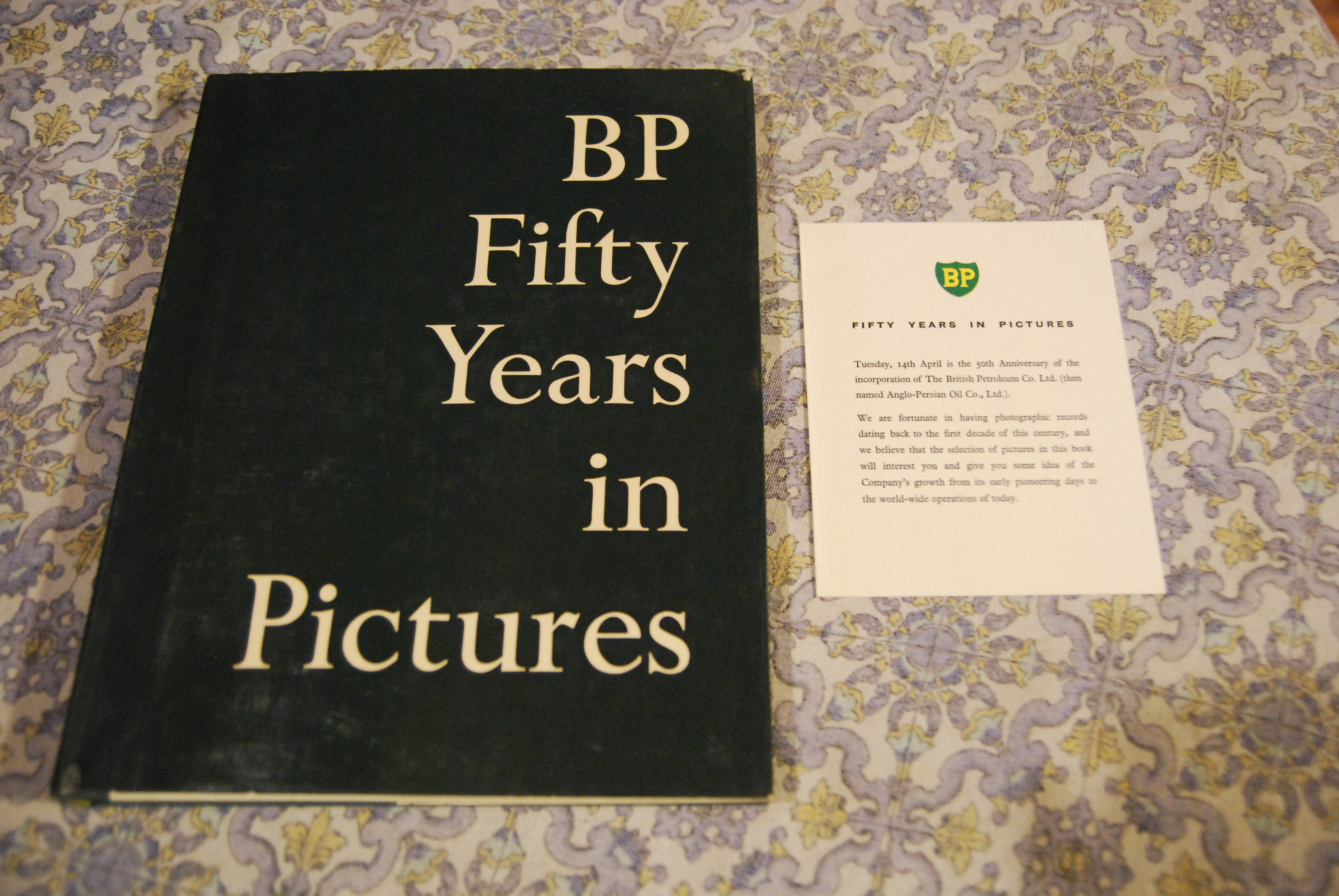 bp fifty years in pictures con cartolina di invito