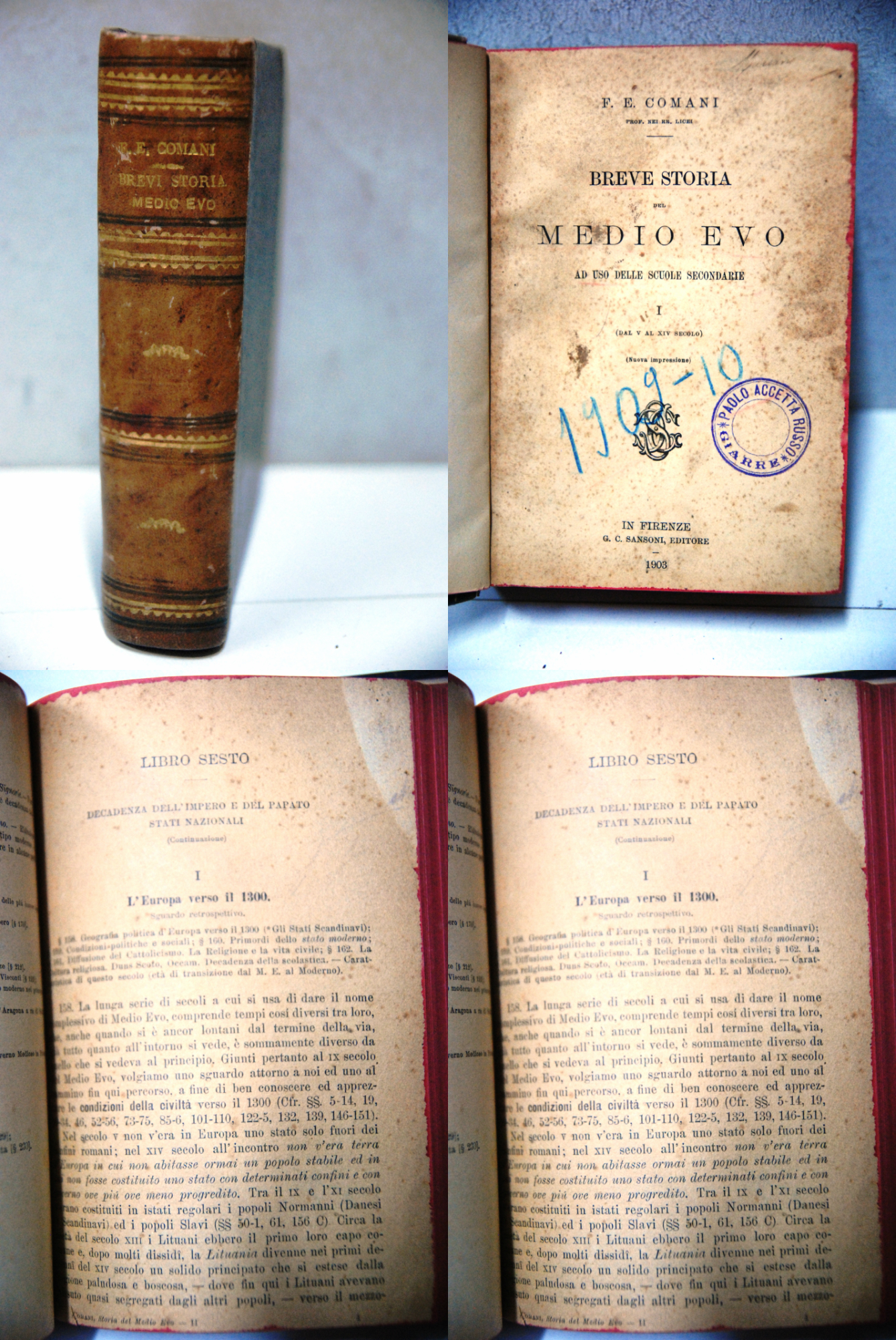 breve storia del medio evo vol. 1