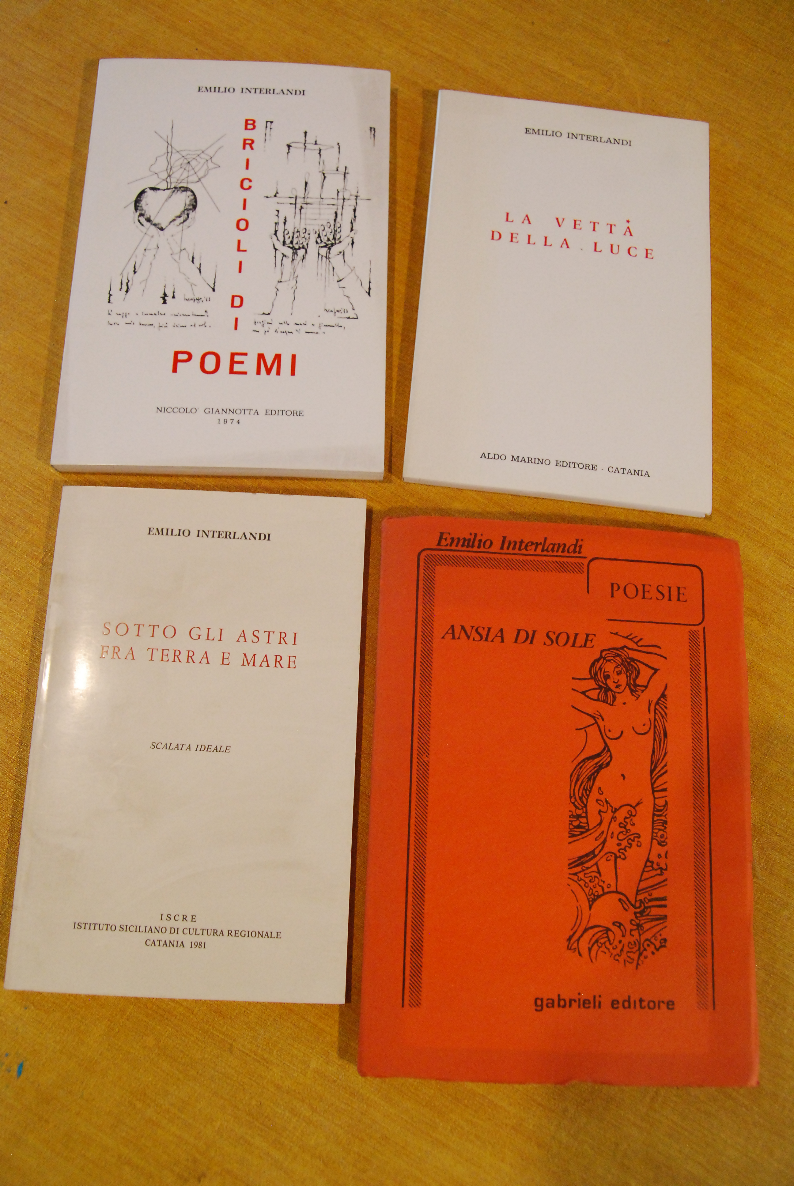 bricioli di poemi sotto gli astri fra terra e mare …