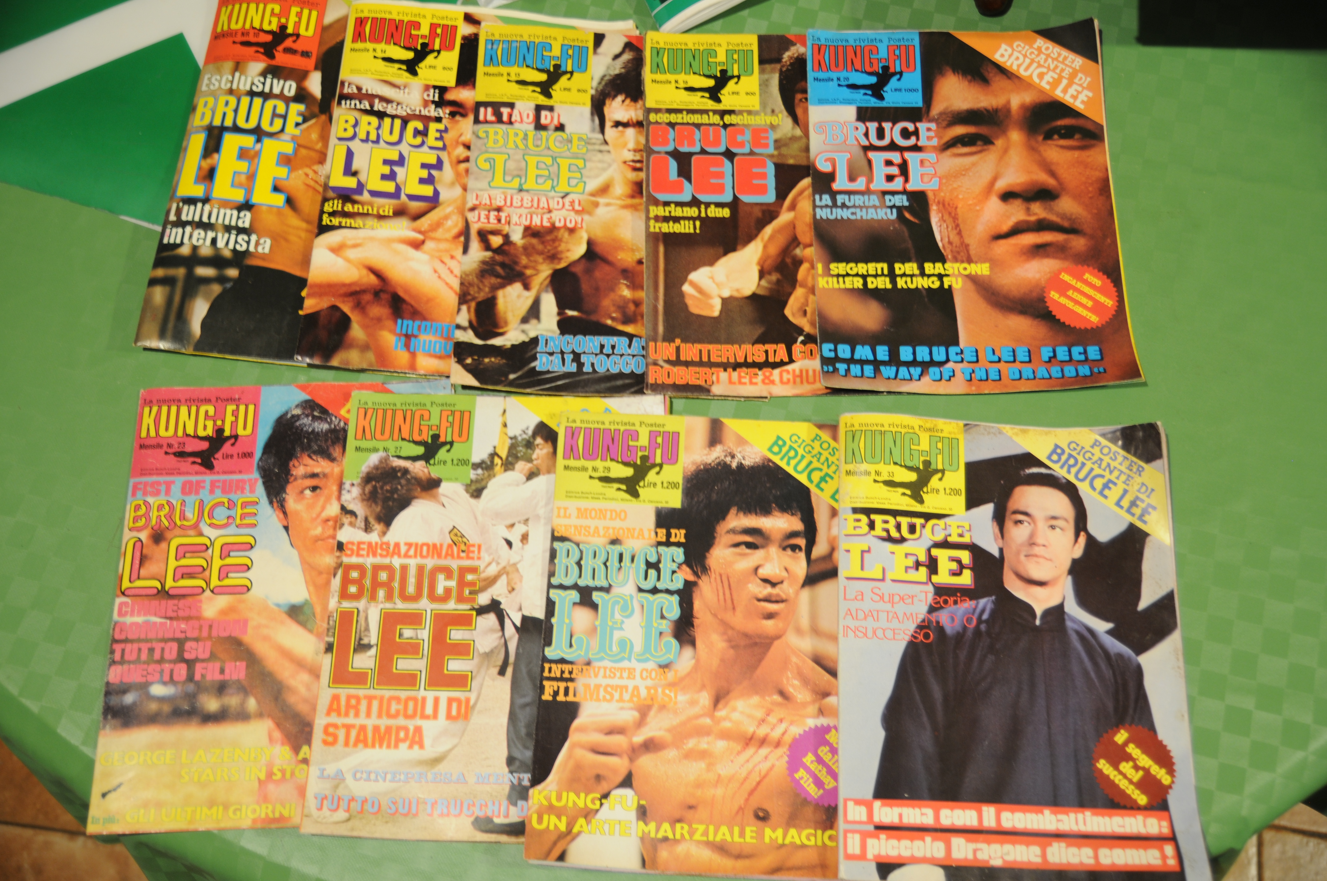 bruce lee numeri 10,14,15,16,20,23,27,29,33 NUOVISSIMI