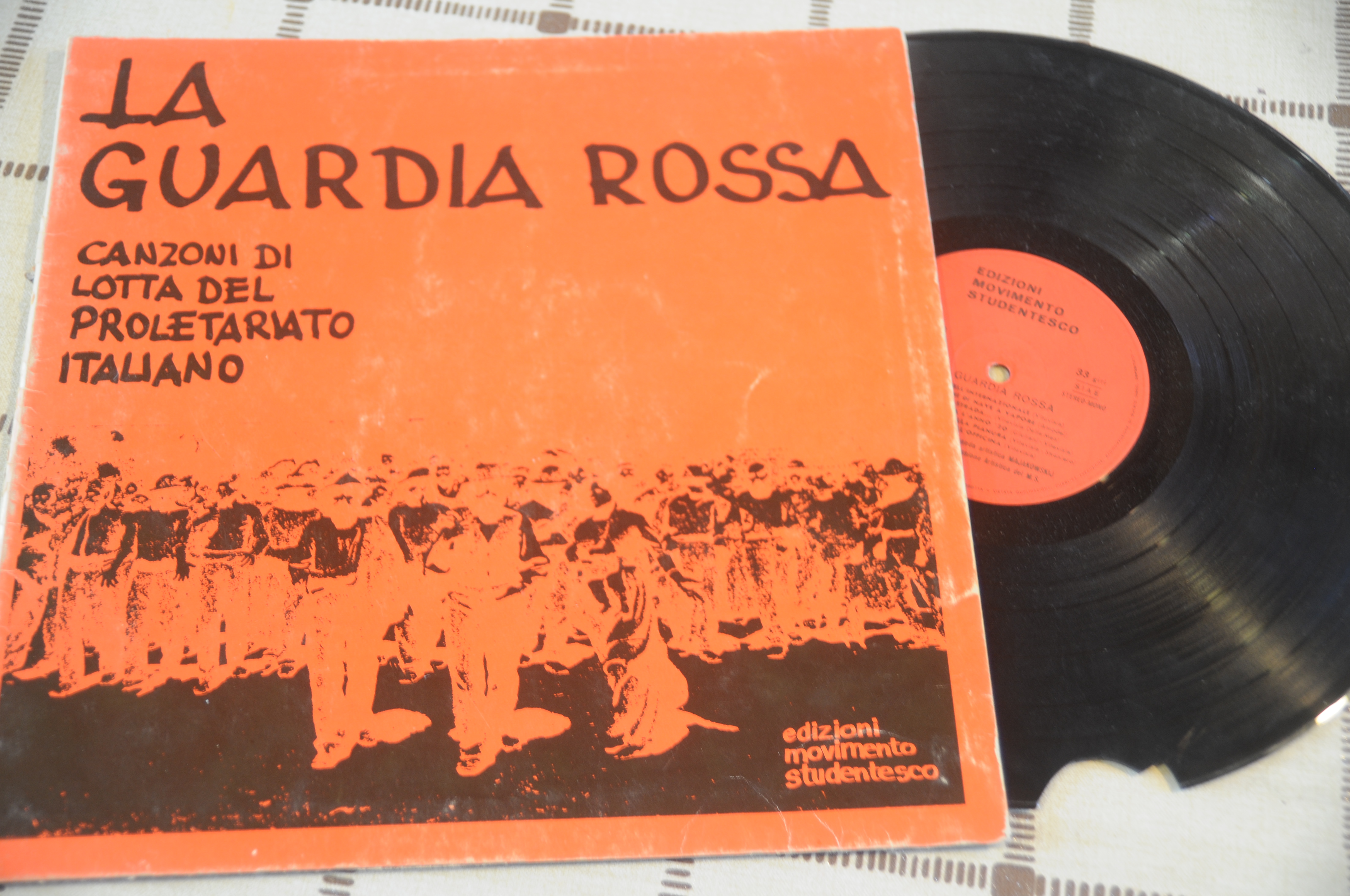 canzoni di lotta del proletariato italiano (disco come da foto)