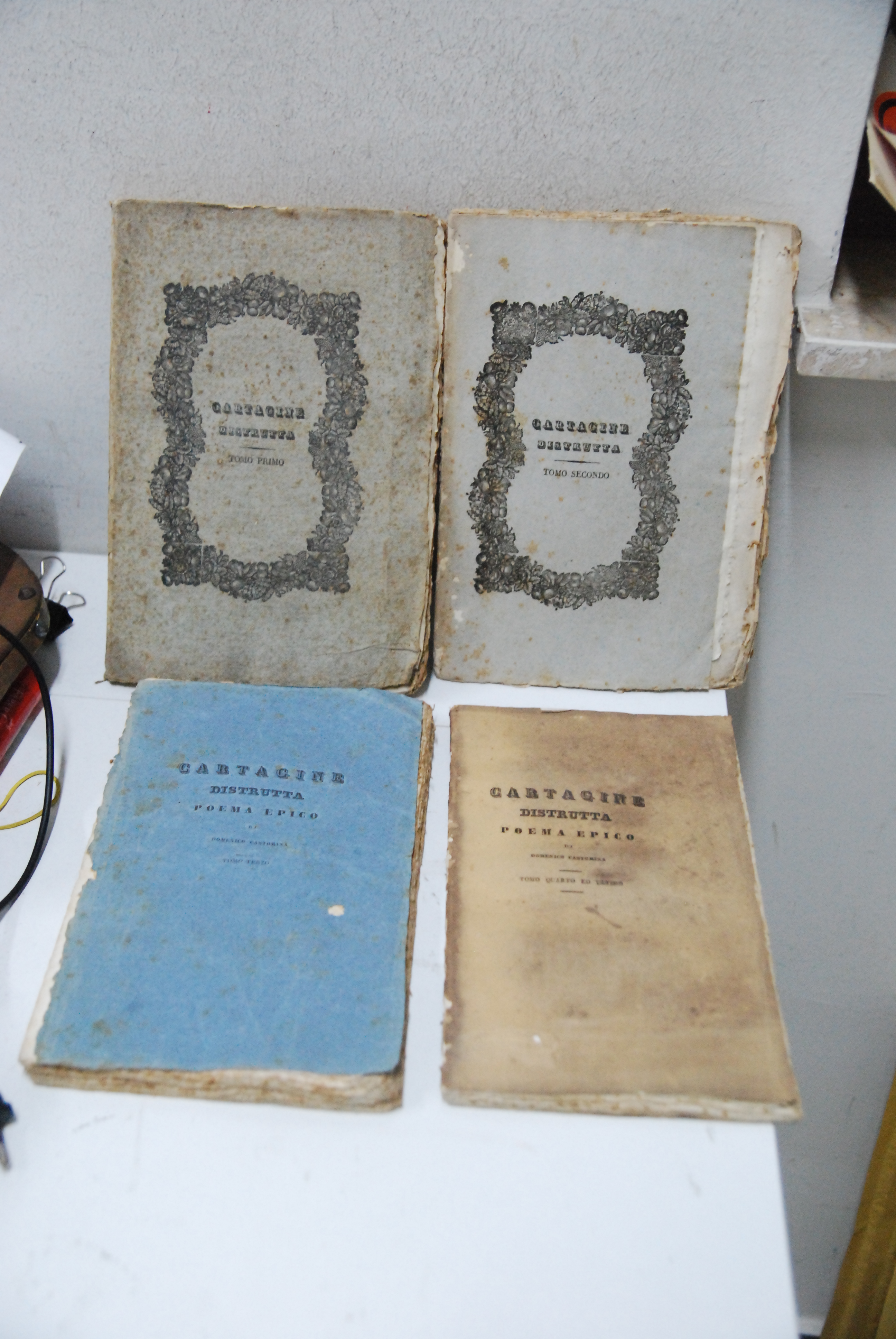 cartagine distrutta 4 tomi originali opera cpl.