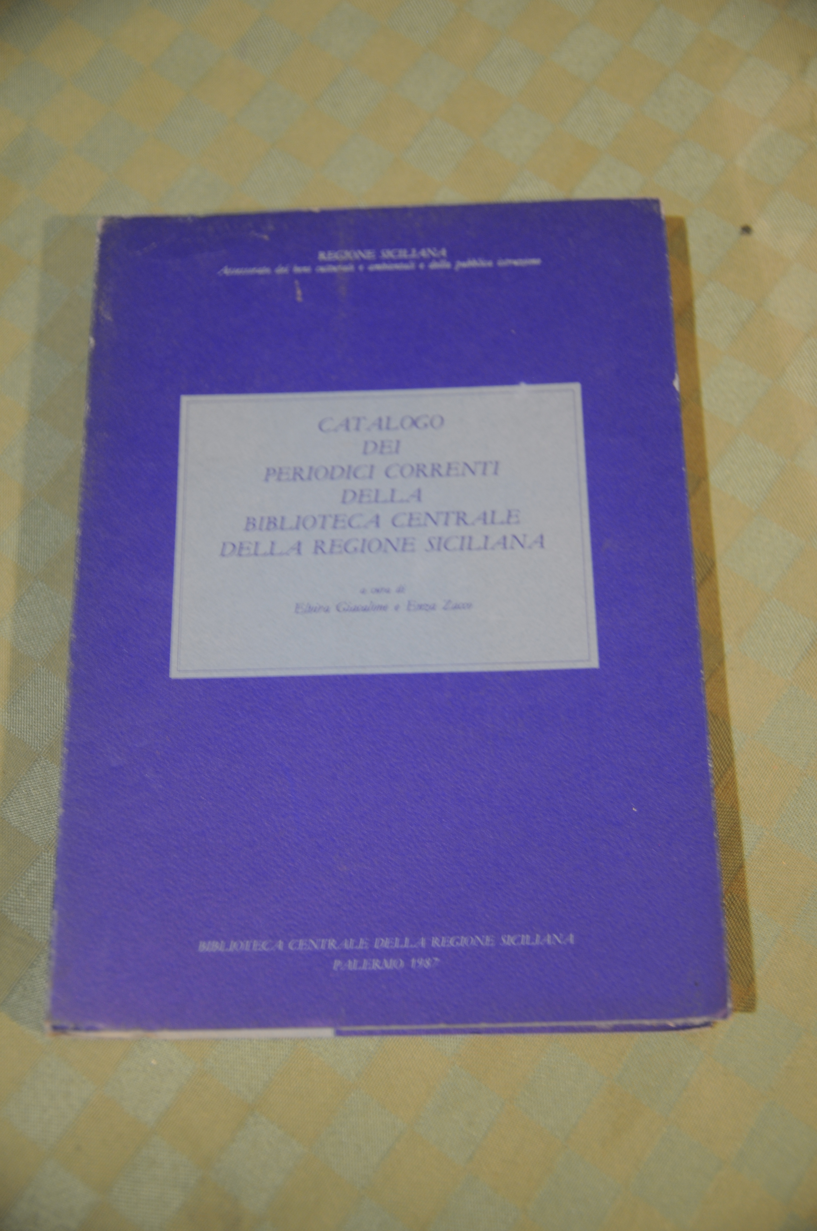 catalogo dei periodici correnti della biblioteca centrale della regione siciliana …