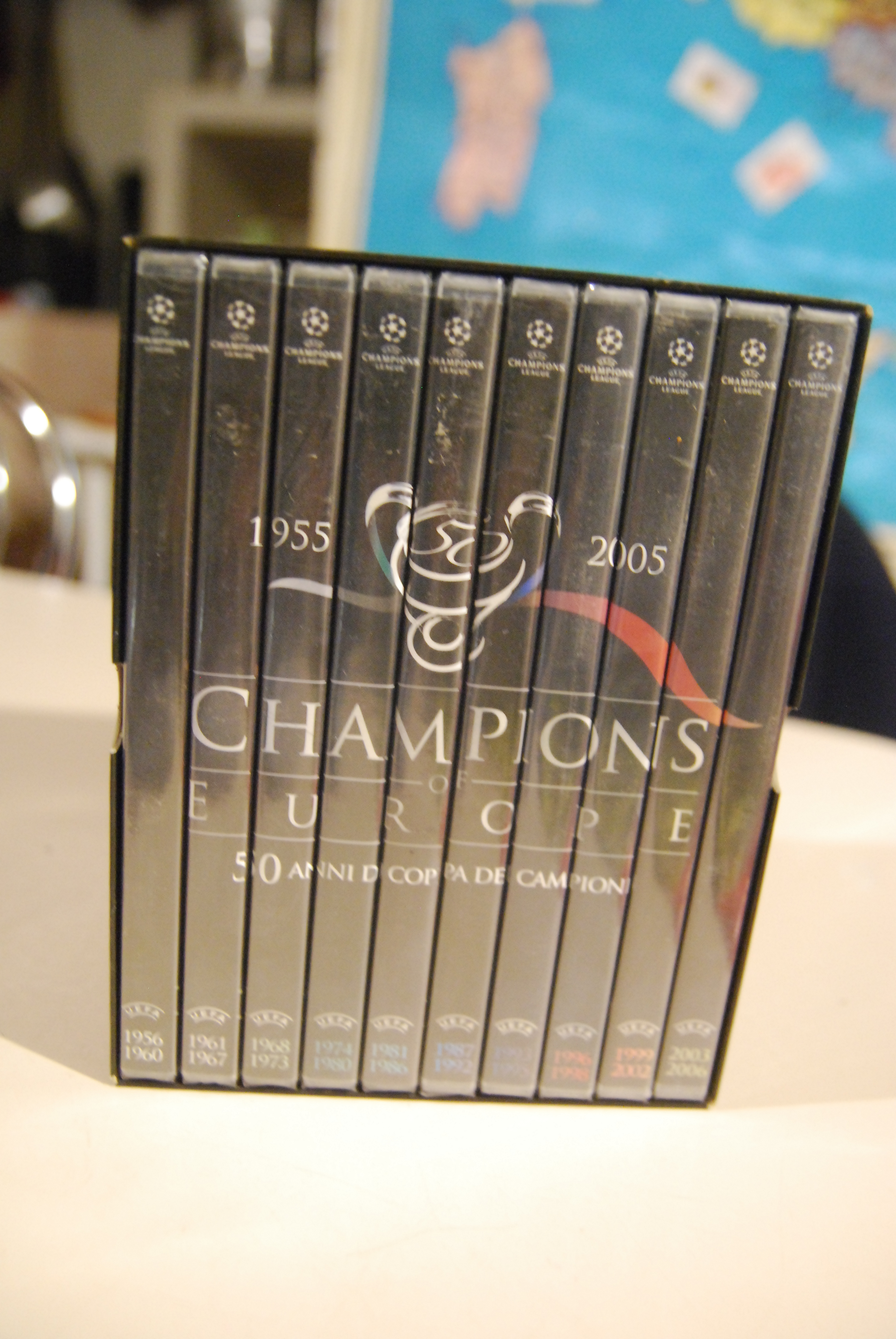 champions of europe 1955 2005 league cofanetto 10 dvd nuovi