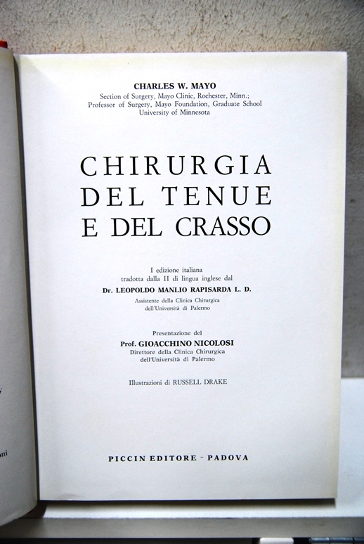 Chirurgia del Tenue e del Crasso (Chirurgia Operatoria)