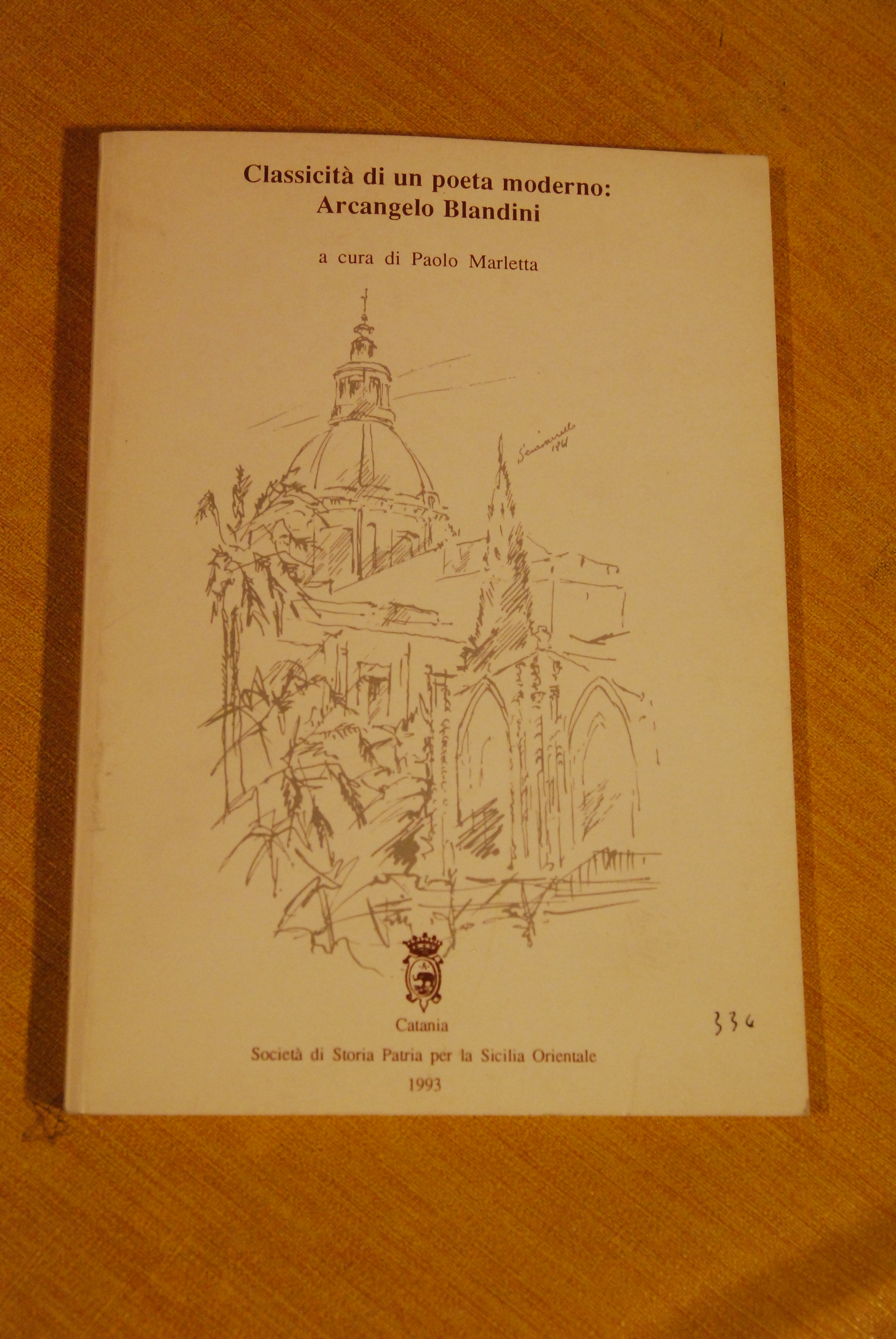classicità di un poeta moderno arcangelo blandini